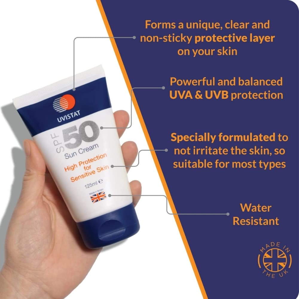 Uvistat Sun Cream SPF50 Very High Protection 125ml