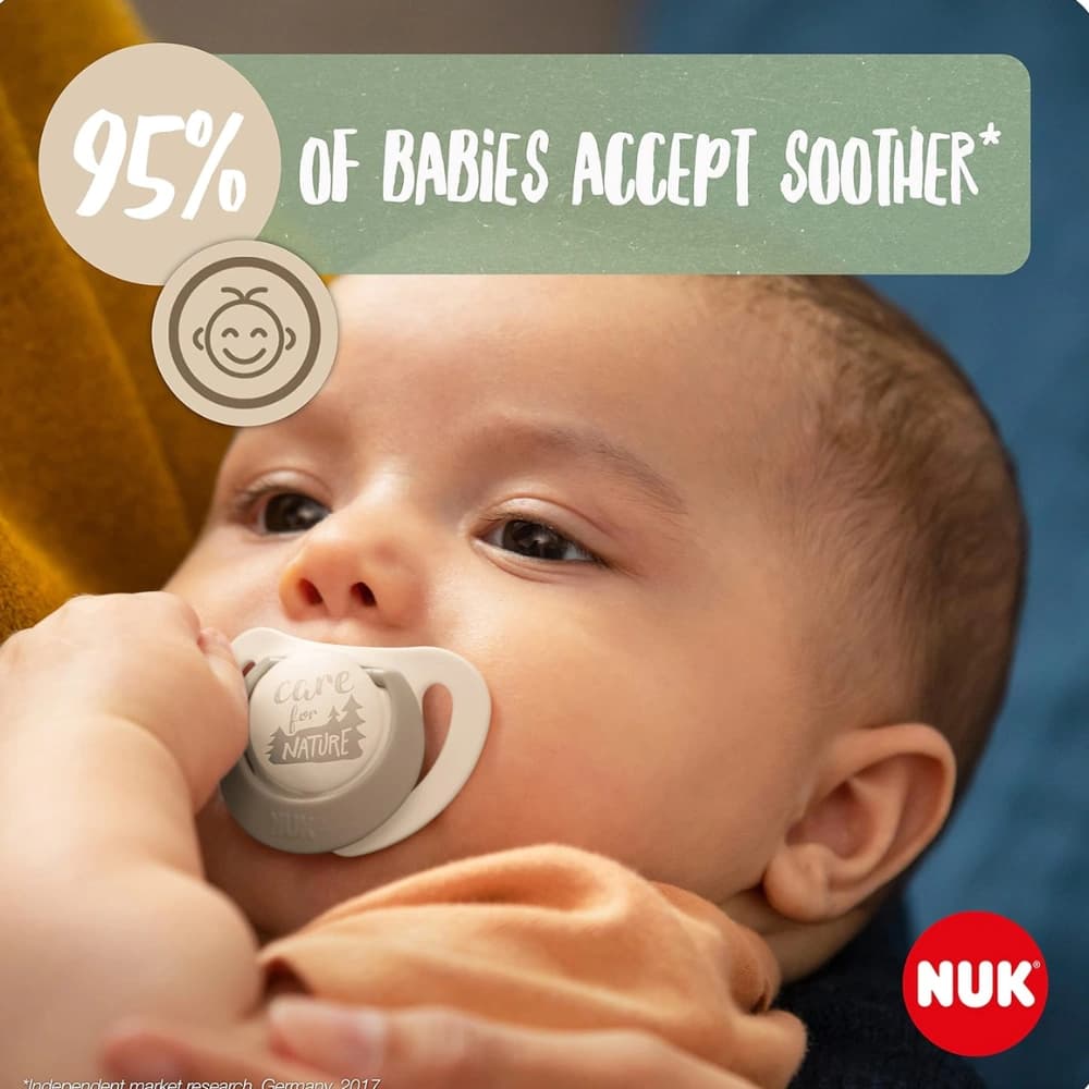 NUK for Nature Baby Soother 6-18 Months 2 count