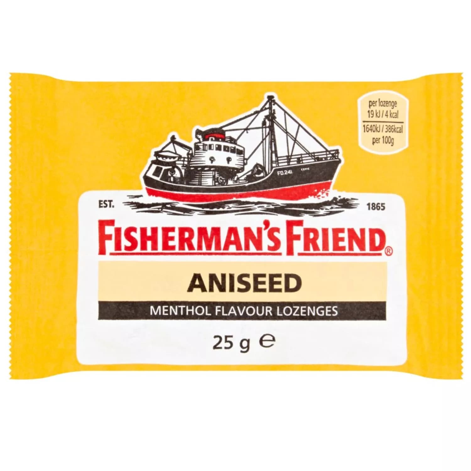 Fisherman's Friend Lozenges Aniseed 25g - Pack 0f 24