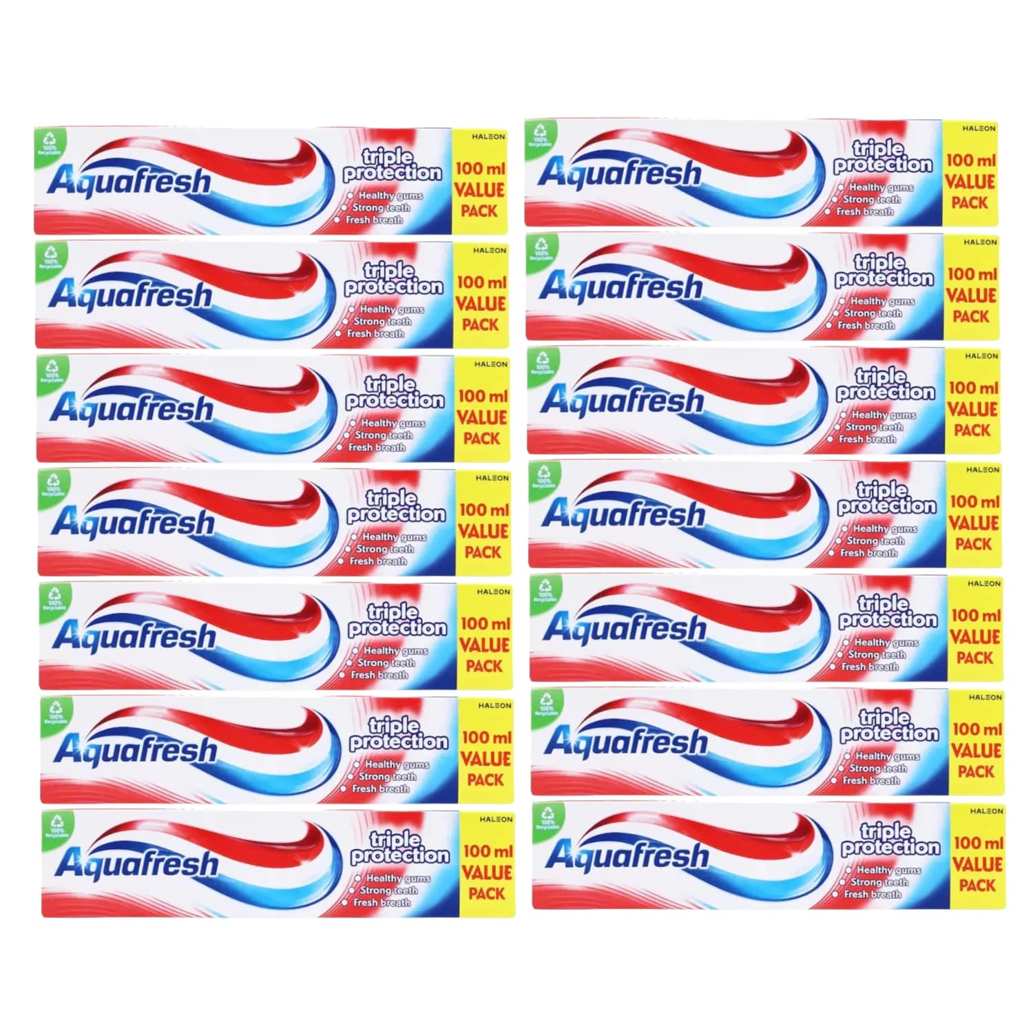 Aquafresh Triple Protection Toothpaste 100ml - Pack of 12