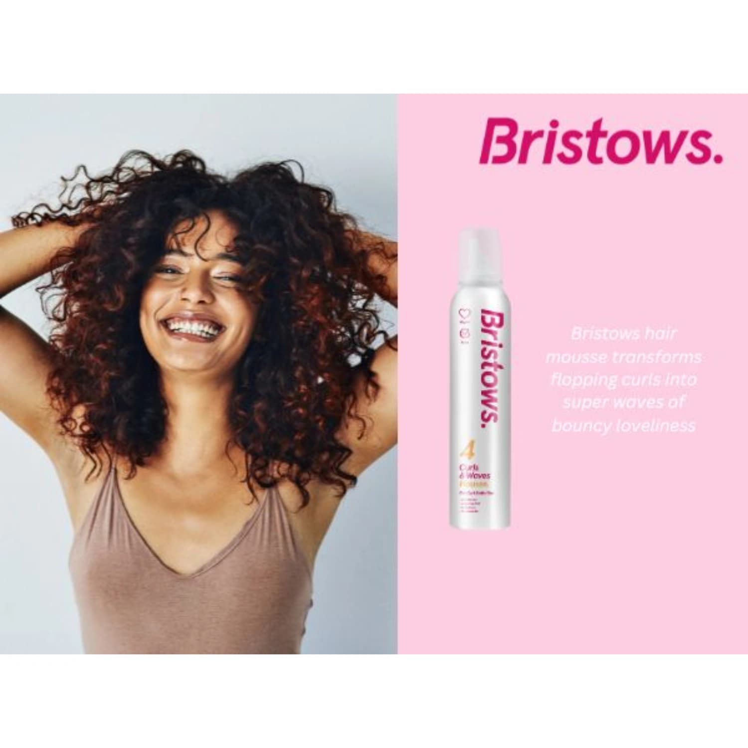 Bristows Curls & Waves Hair Mousse 200ml