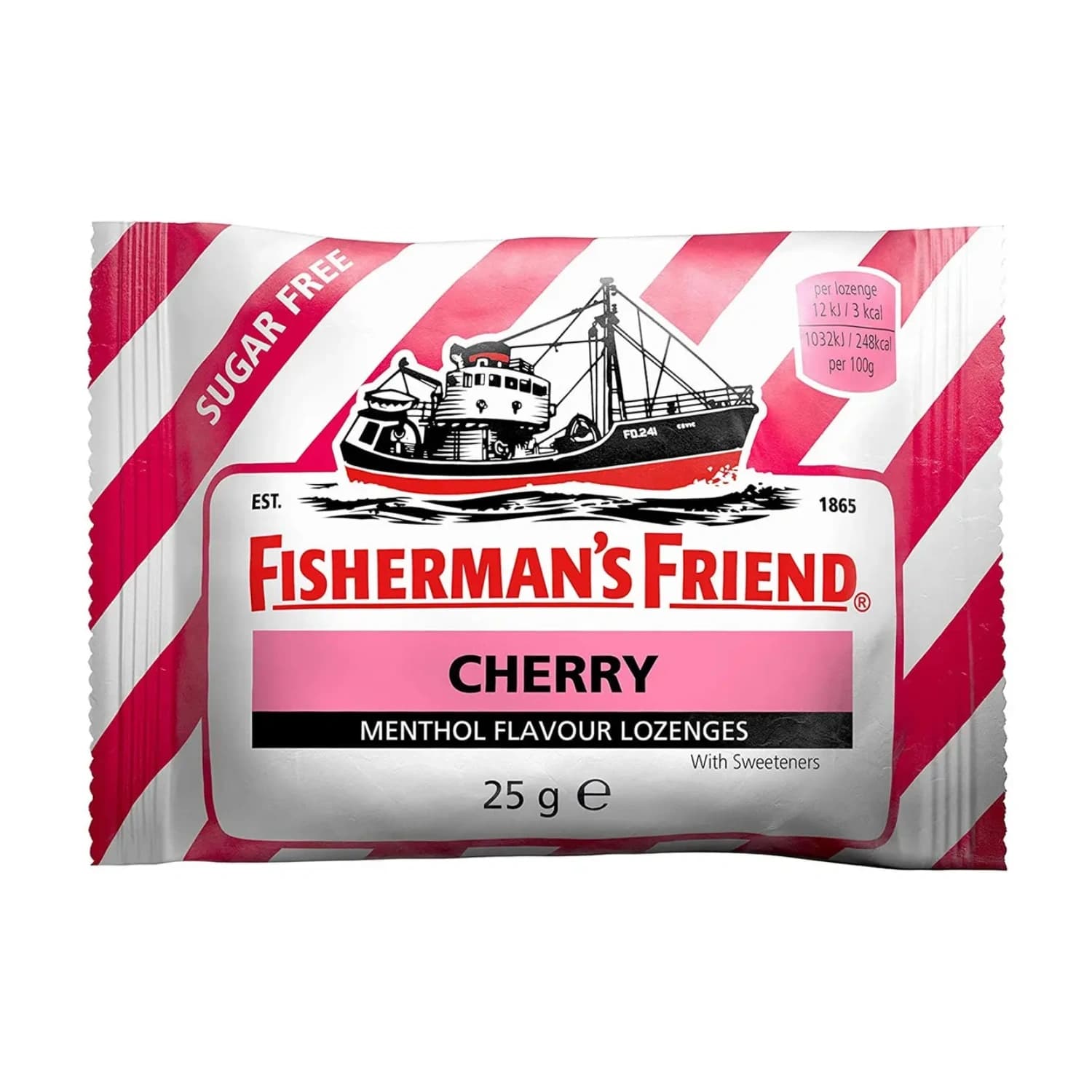 Fisherman's Friend Lozenges Cherry Menthol 25g - Pack of 24