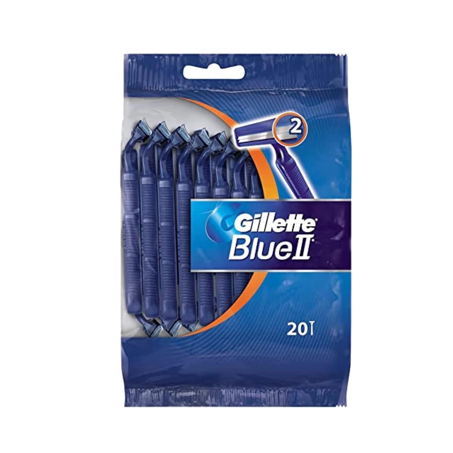 Gillette Blue Ii Disposable Razor 20 Units