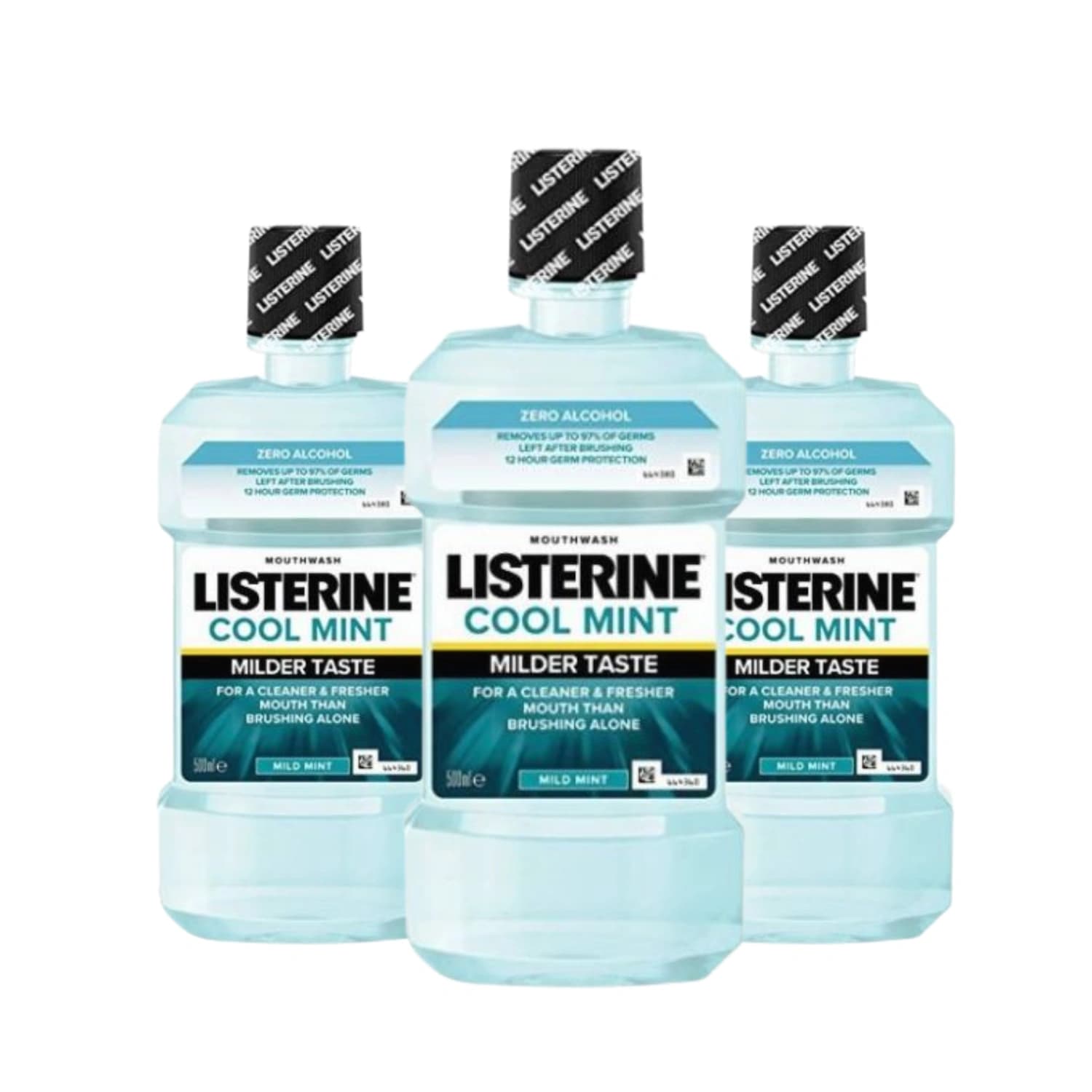 Listerine Cool Mint Zero Alcohol 500ml - Pack of 3