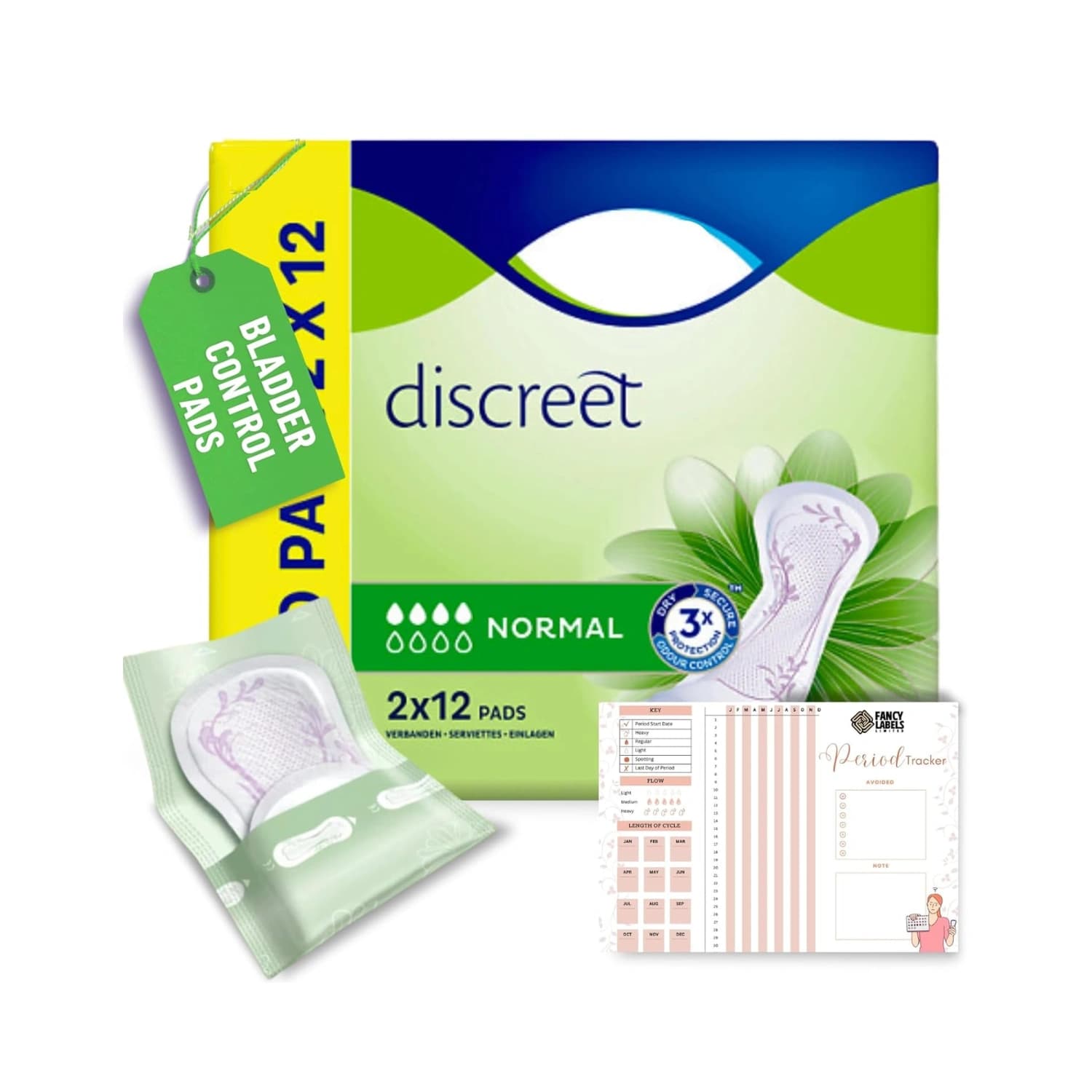 Tena Lady Discreet Normal Duo Pack 24