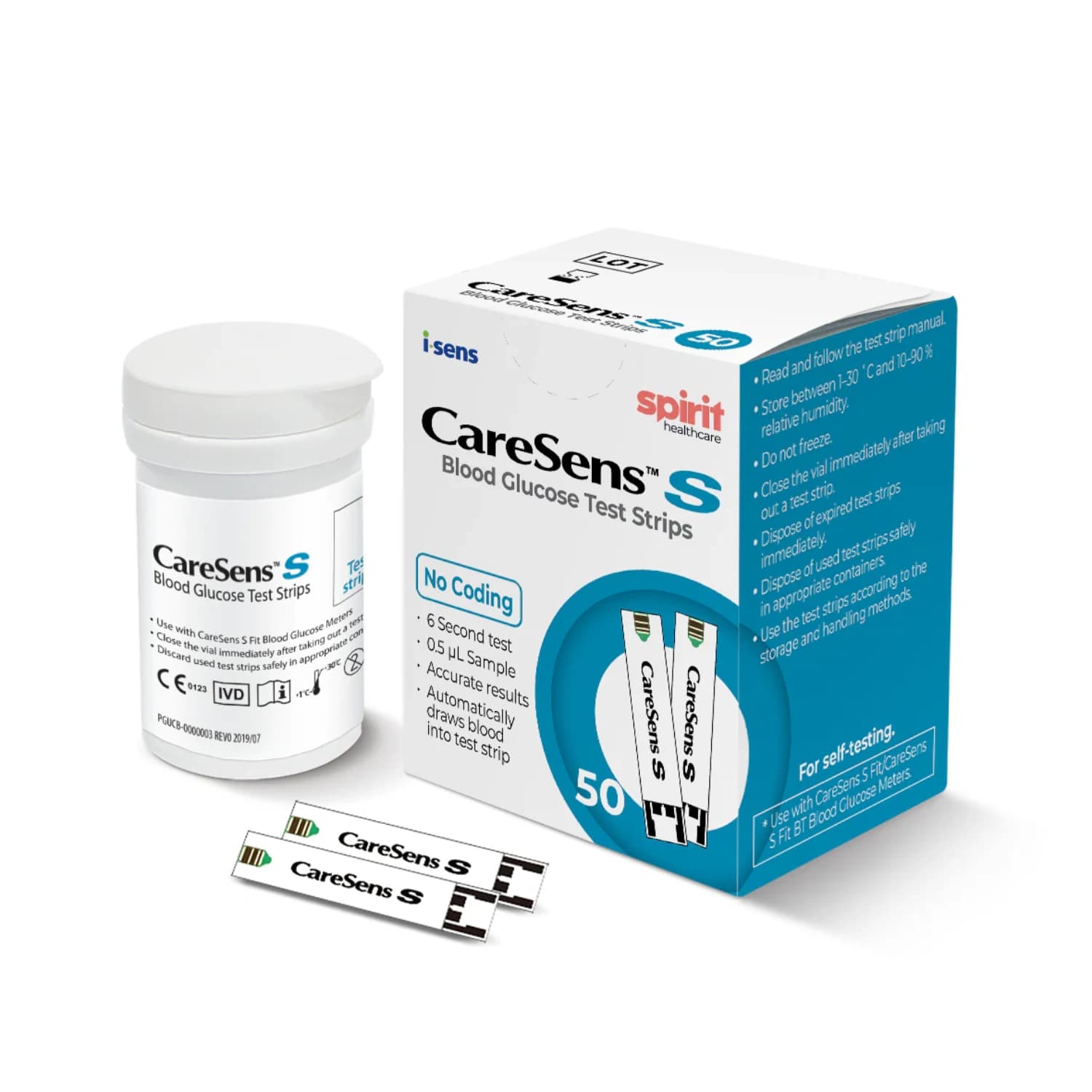 CareSens S 50 Blood Glucose Test Strips