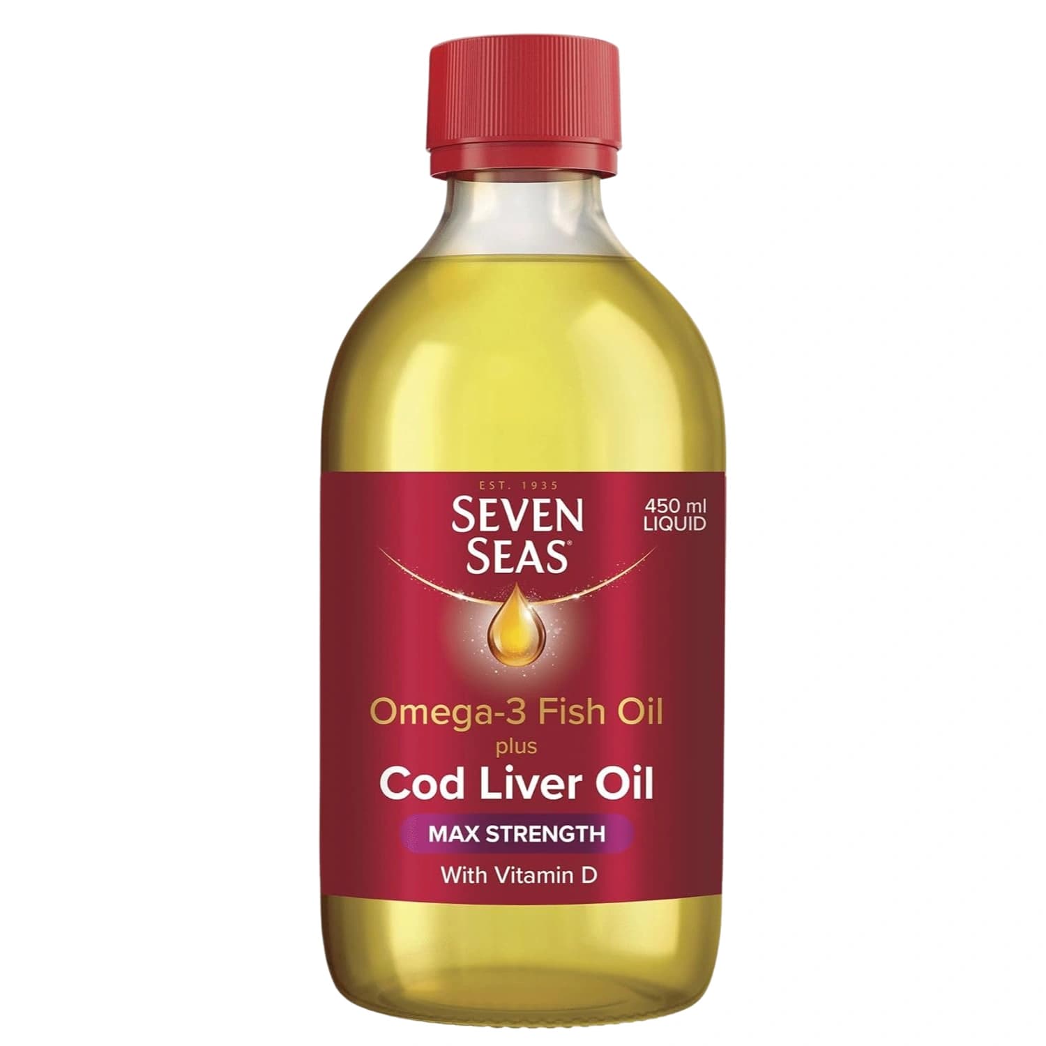 Seven Seas Cod Liver Oil Max Strength 450ml