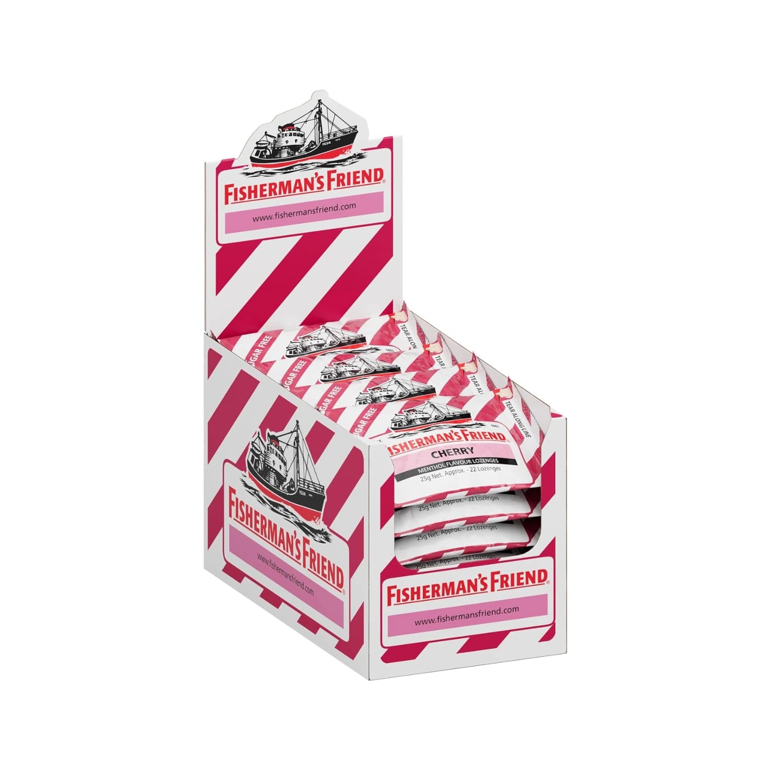 Fisherman's Friend Lozenges Cherry Menthol 25g - Pack of 24
