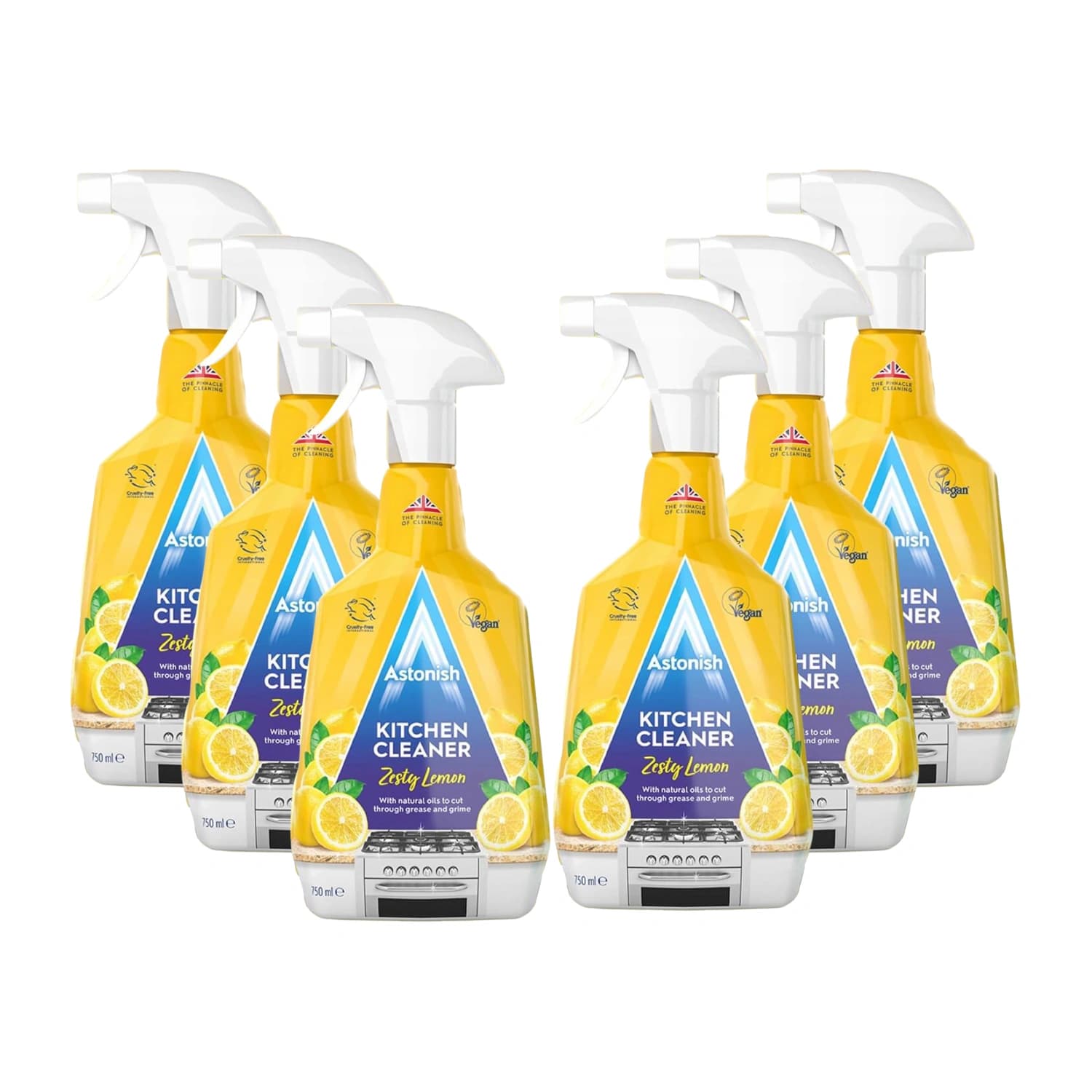 Astonish Kitchen Cleaner Zesty Lemon 750ml x 6 Pack