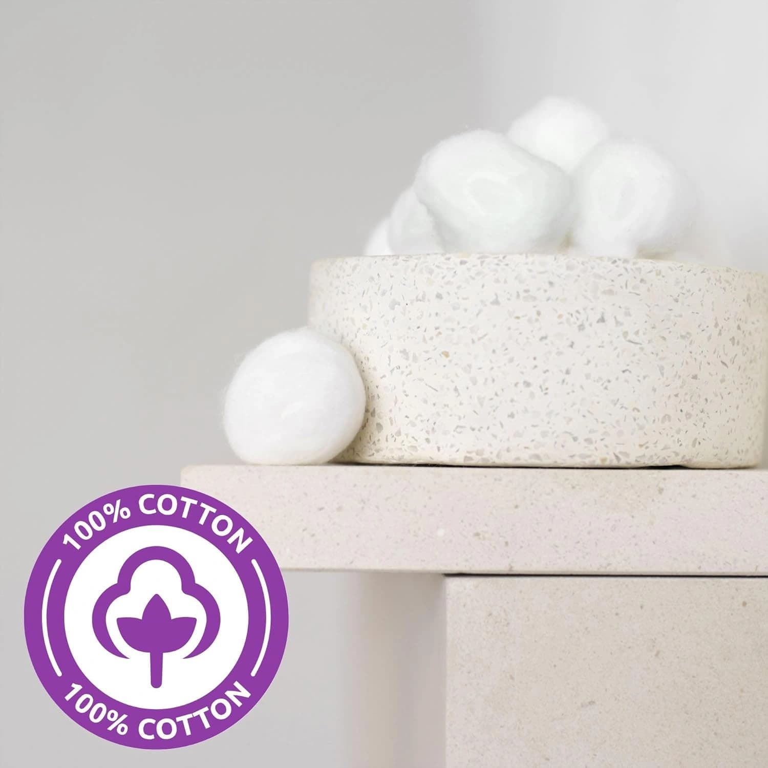 Pretty Cotton Wool Balls 100 Pack