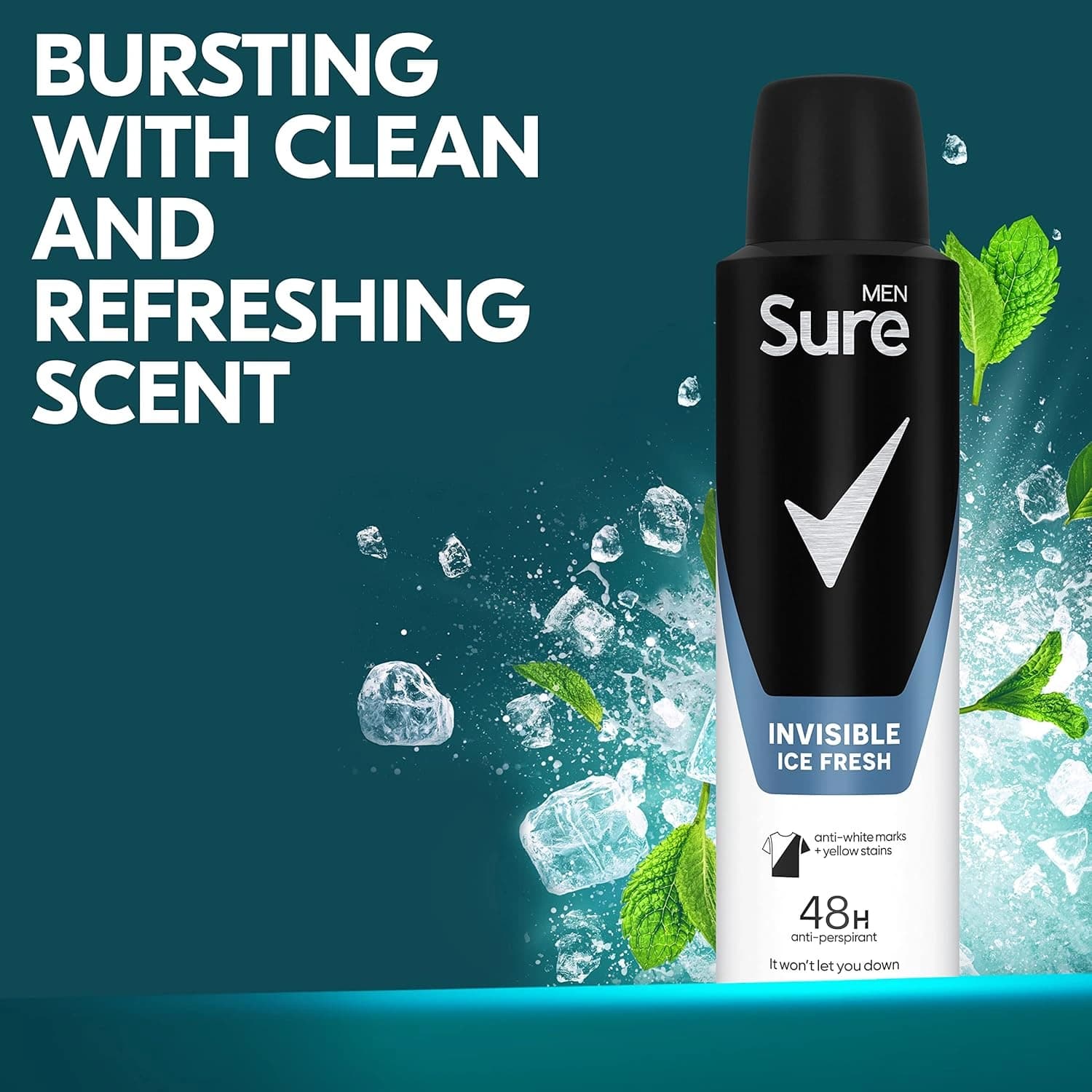 Sure Men Invisible Ice Fresh Anti-perspirant Aerosol 150ml