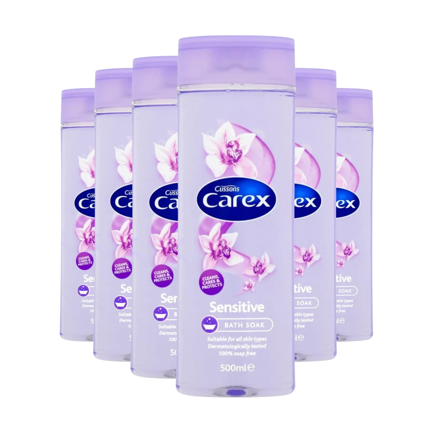 Cussons Carex Sensitive Bath Foamwash 500ml x 6 Pack