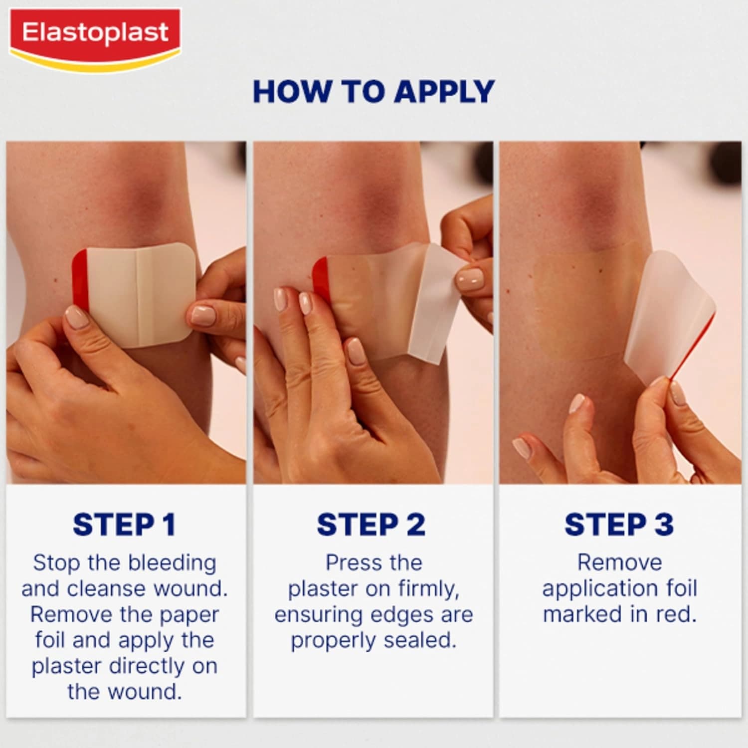 Elastoplast Second Skin Protection Faster Healing XL Dressings 3 Pack