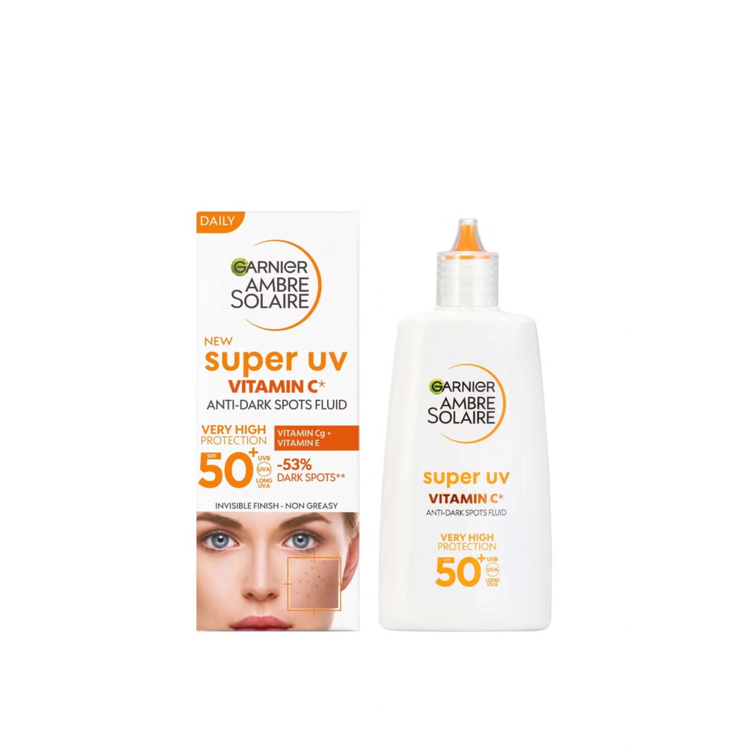 Garnier Ambre Solaire Super UV Vitamin Cg Facial SPF50+ Fluid 40ml