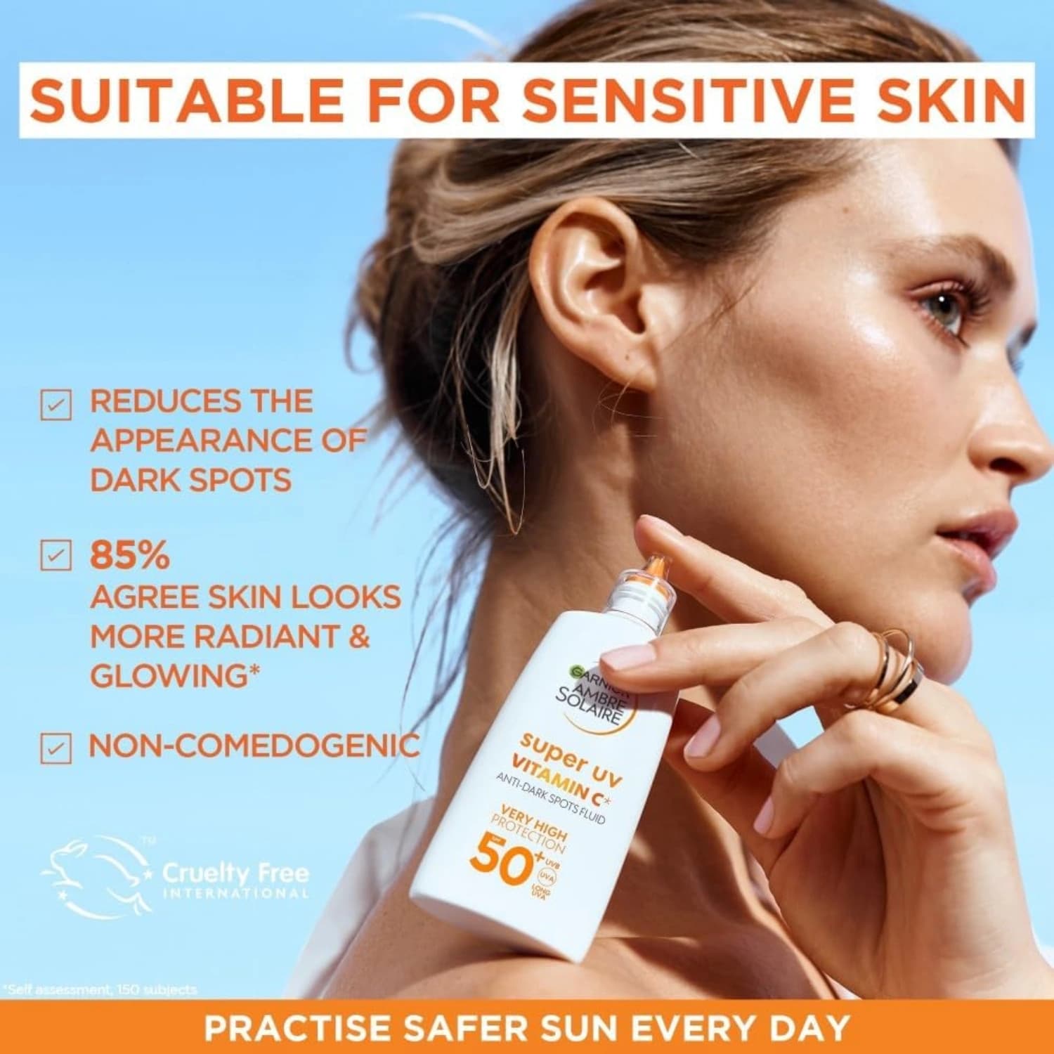Garnier Ambre Solaire Super UV Vitamin Cg Facial SPF50+ Fluid 40ml
