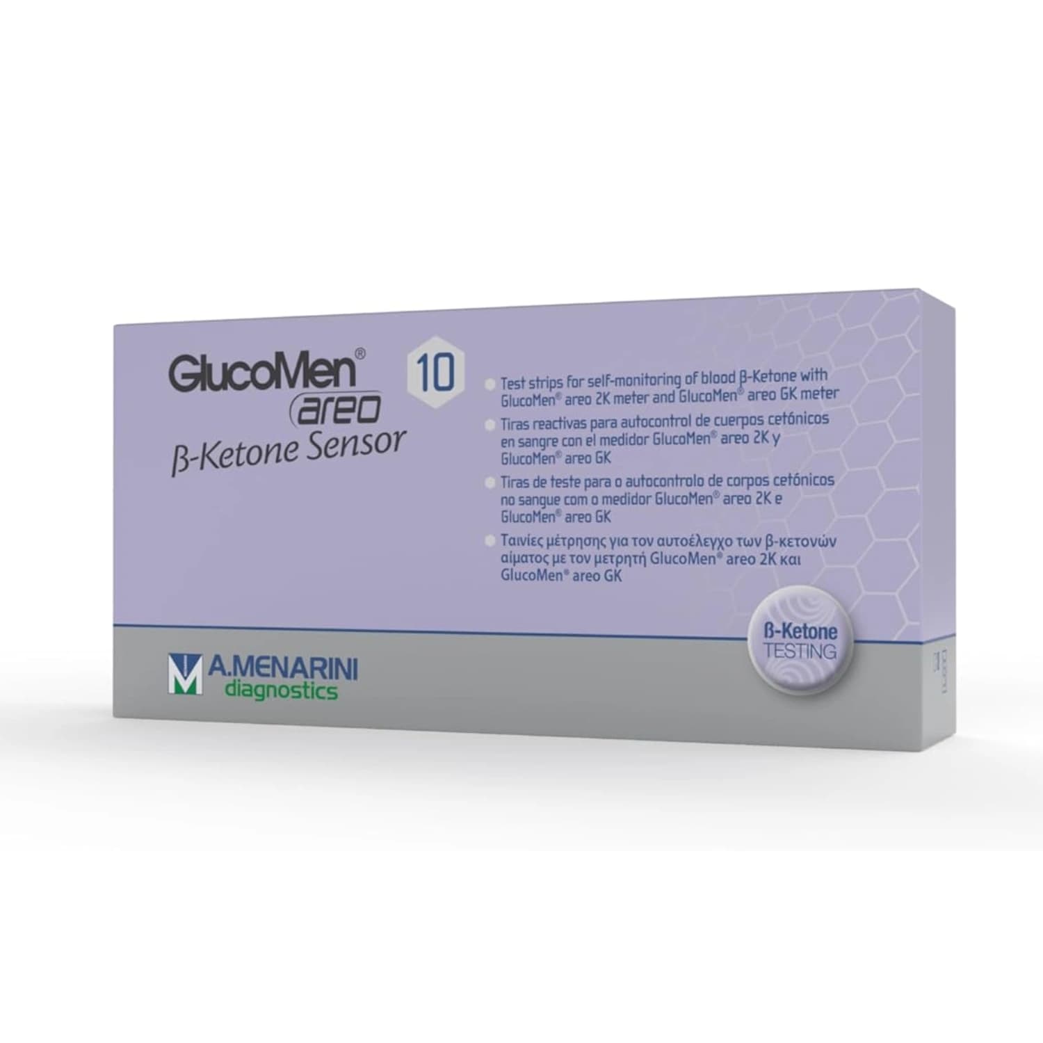 GlucoMen Areo Beta Ketone Sensors 10 Strips