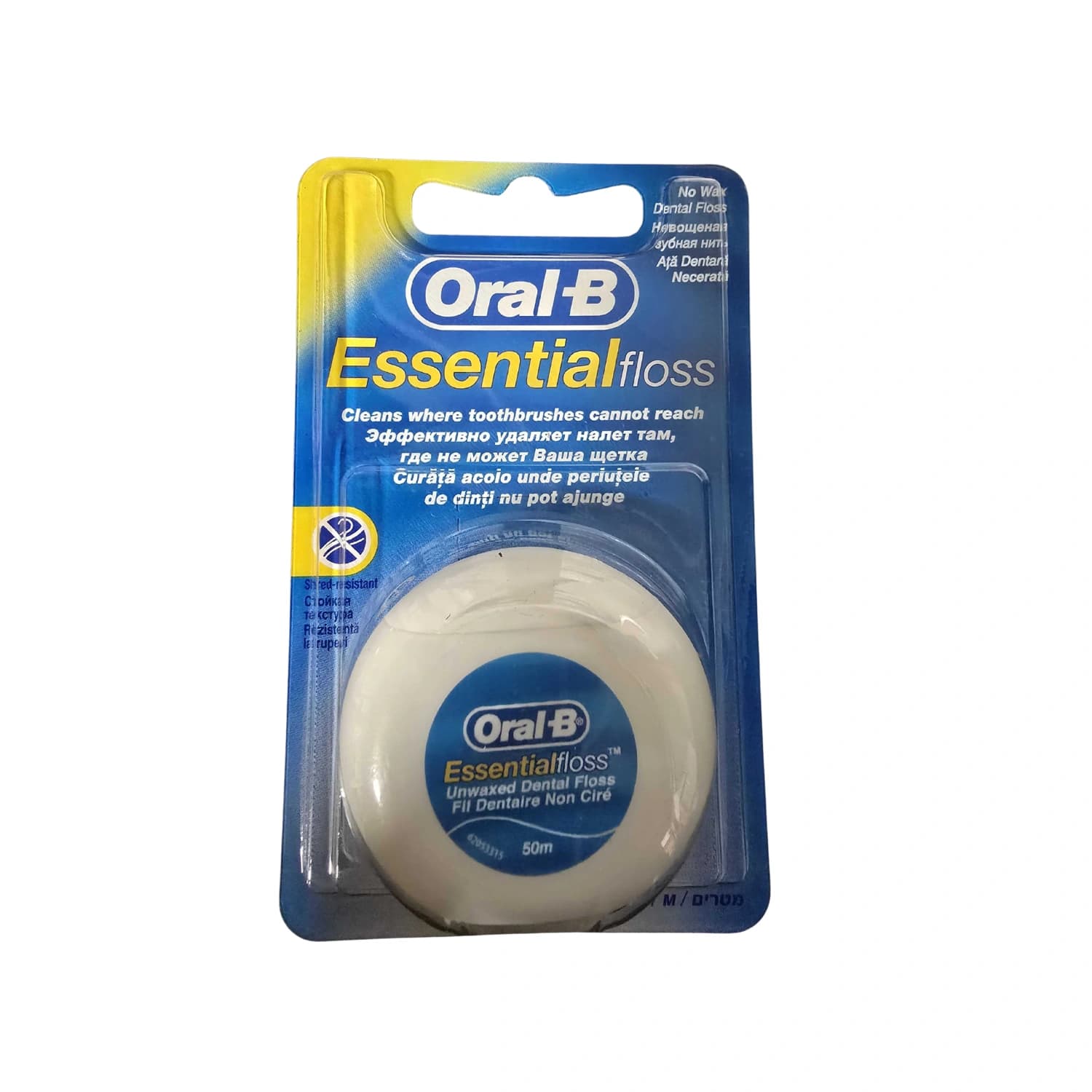 Oral-B Essential Floss Unwaxed Dental Floss 50m