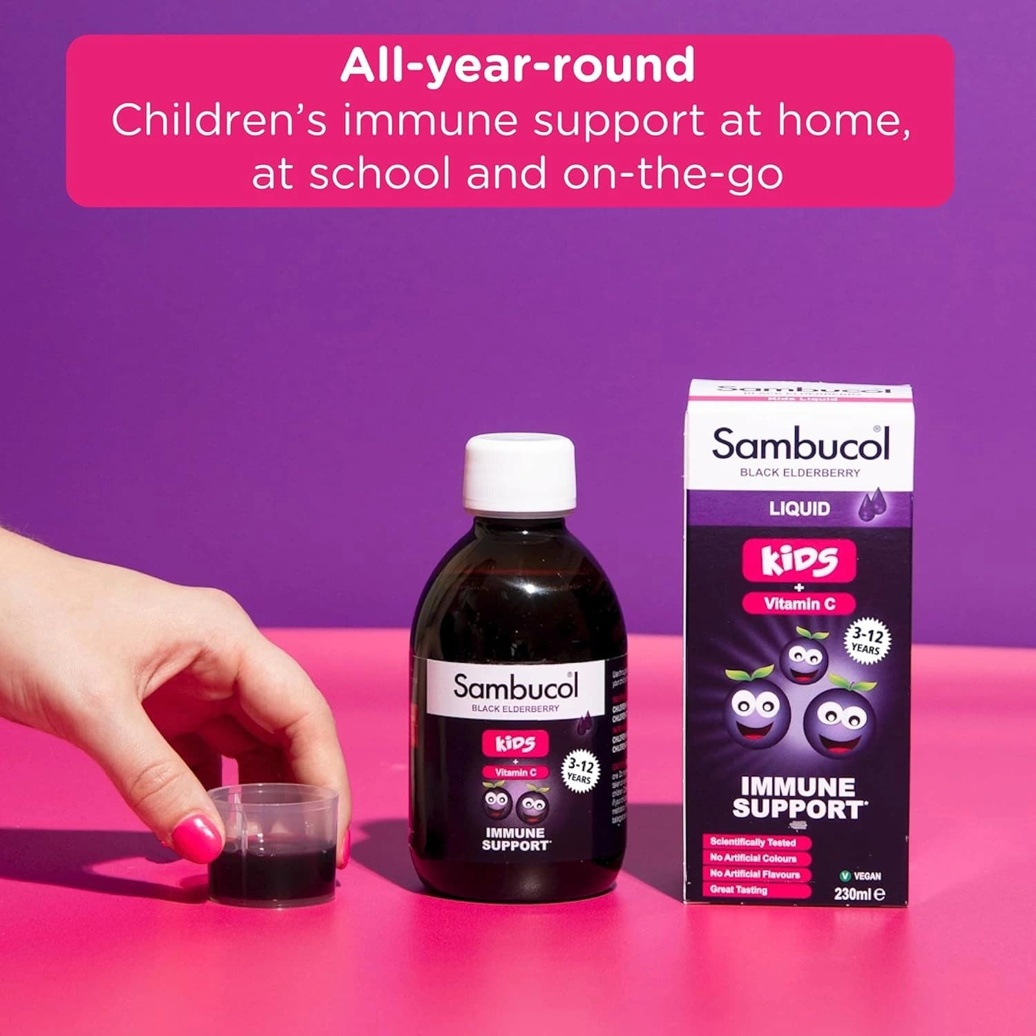 Sambucol Natural Black Elderberry Kids Liquid 230ml