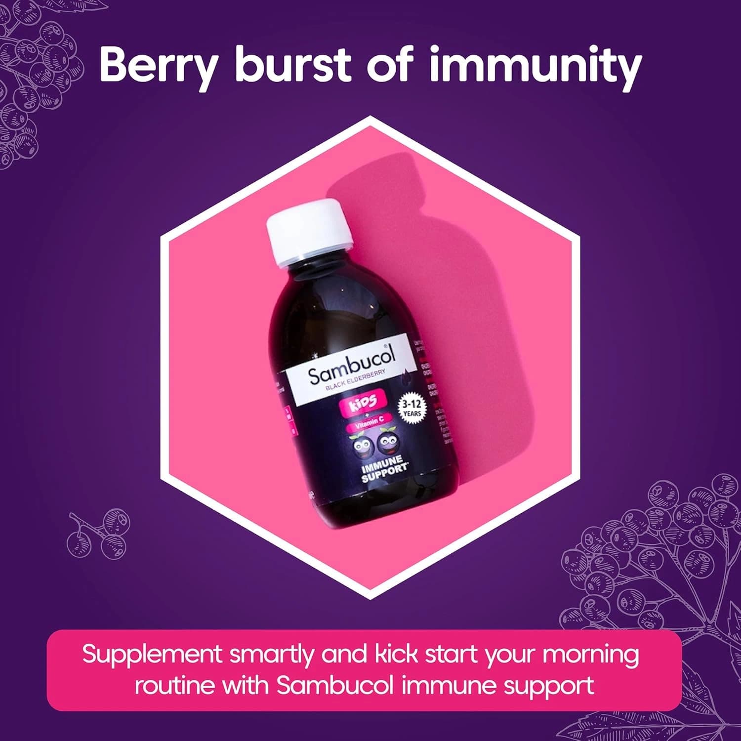 Sambucol Natural Black Elderberry Kids Liquid 230ml