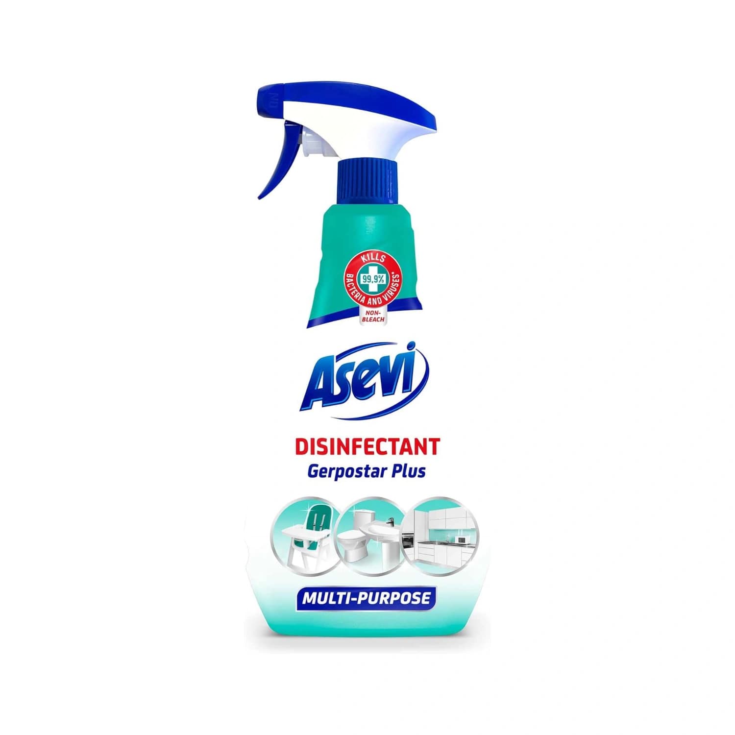 Asevi Disinfectant Cleaning Spray, Multi Purpose Cleaner, Antibacterial Spray, 750ml
