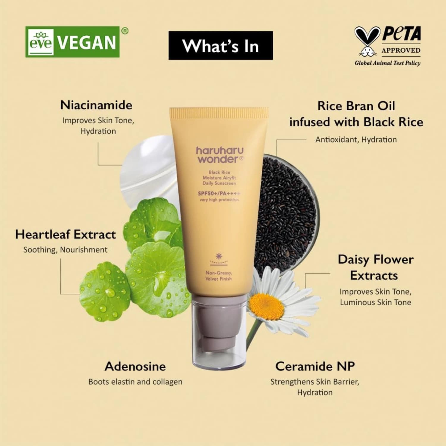Haruharu Black Rice Moisture Airyfit Daily Sunscreen 50ml