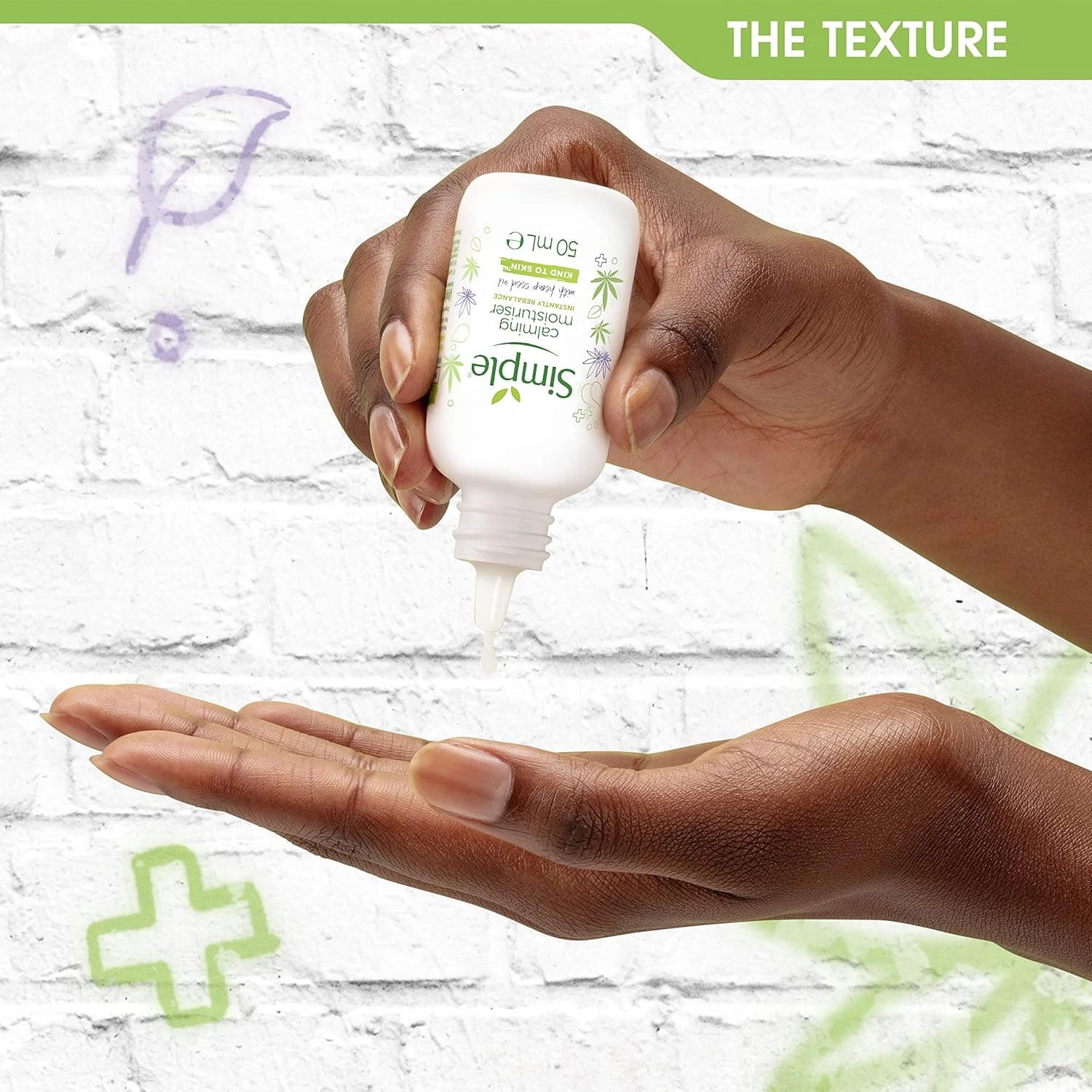 Simple Hemp Calming Moisturiser Facial Skin Cream 50ml