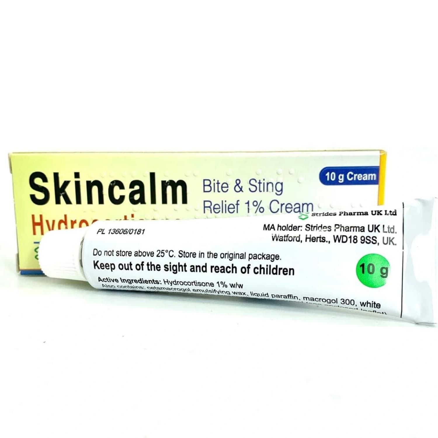 Skincalm Hydrocortisone Cream Sting Bite & Itch Relief 10g