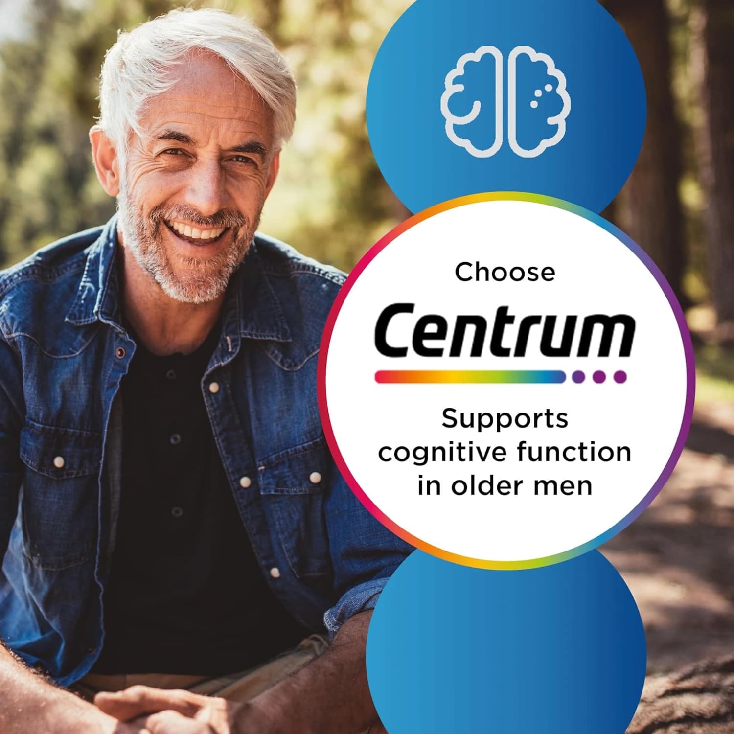 Centrum Men 50+ Multivitamin Tablets for Men, 30 Tablets