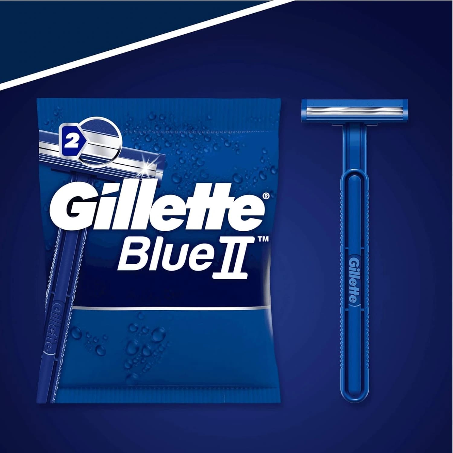 Gillette Blue Disposable Fixed Handle 5 Pack