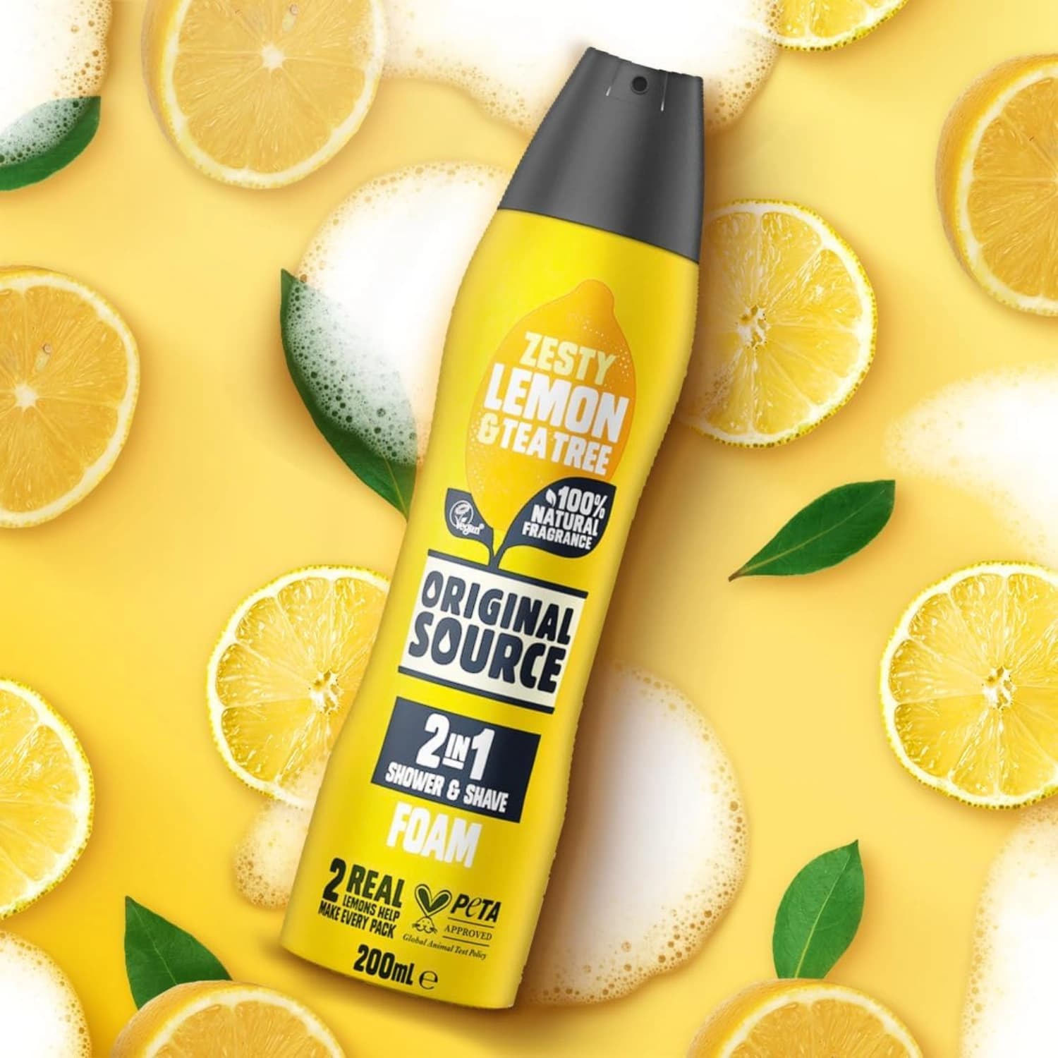 Original Source Lemon and Tea Tree Foaming Shower Gel 200ml