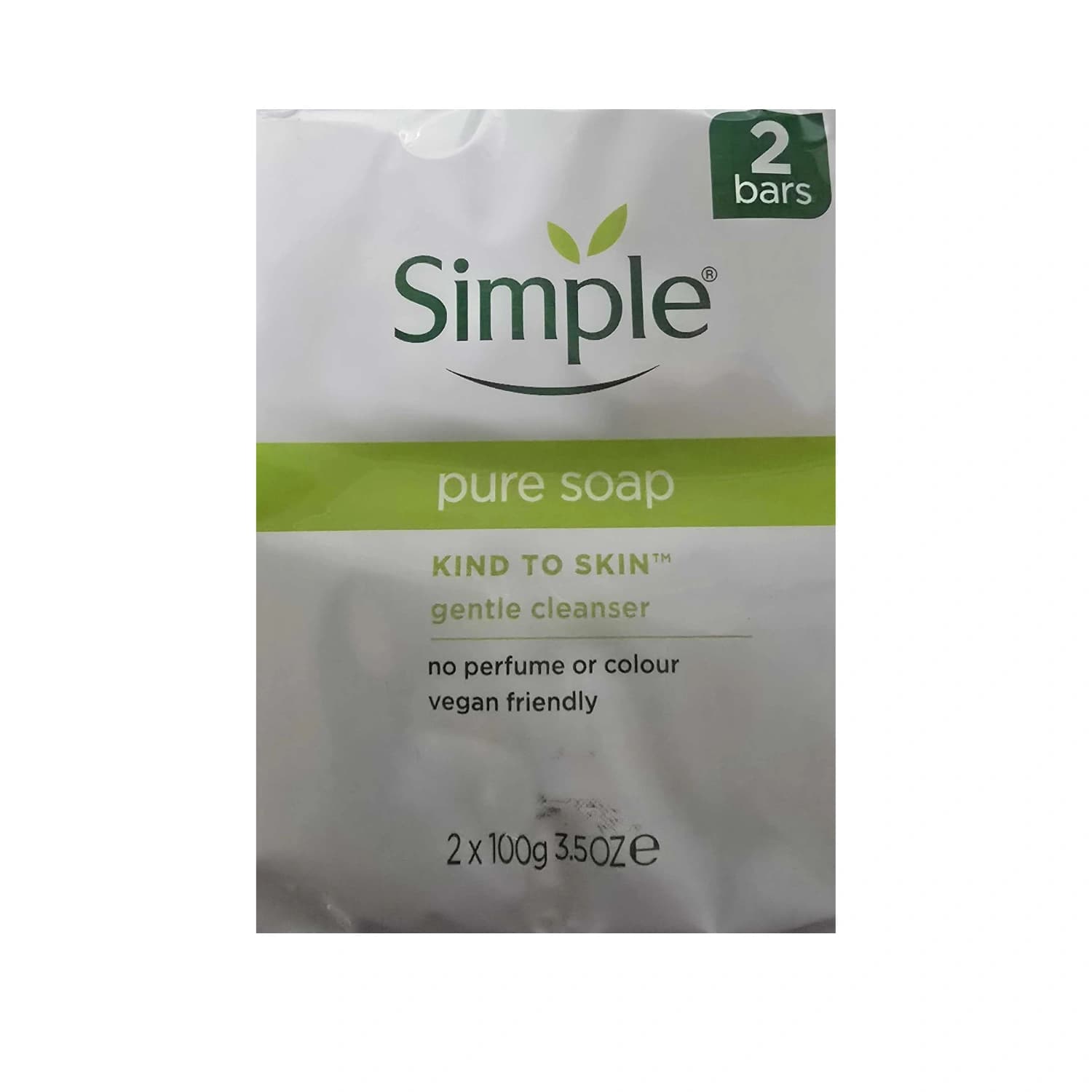 Simple Pure Soap for Sensitive Skin Twin Pack -100g