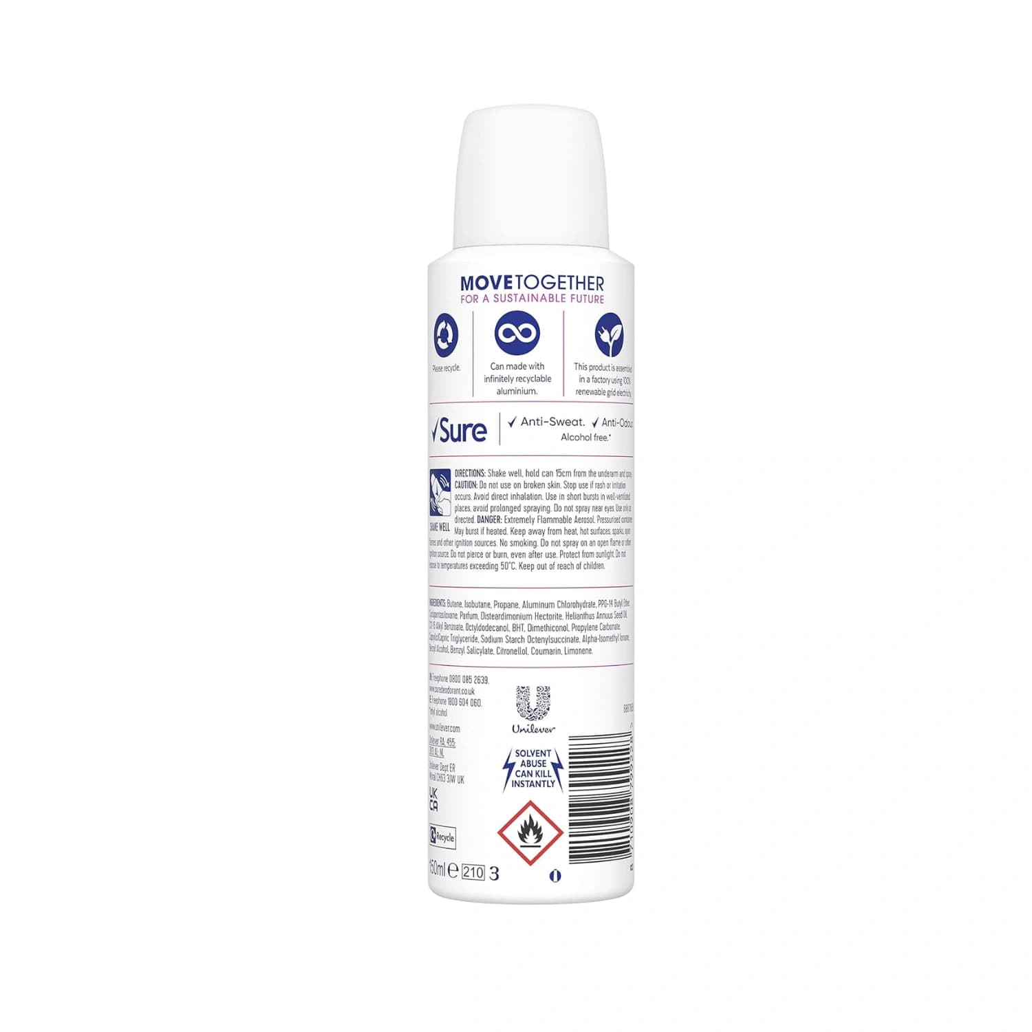 Sure Women Bright Bouquet 48Hr Anti-Perspirant Spray 150ml