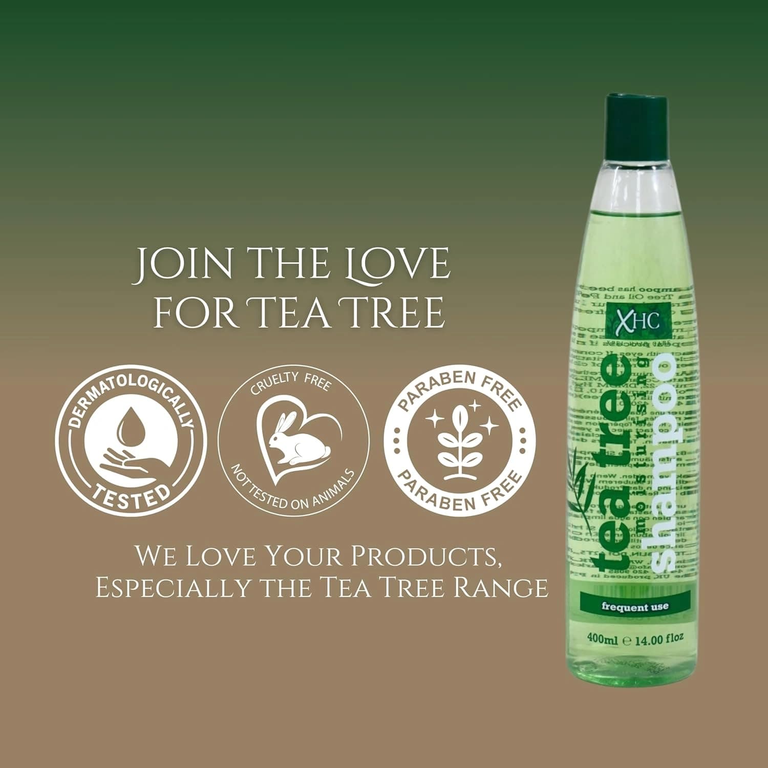 Xpel Tea Tree Moisturising Shampoo 400ml