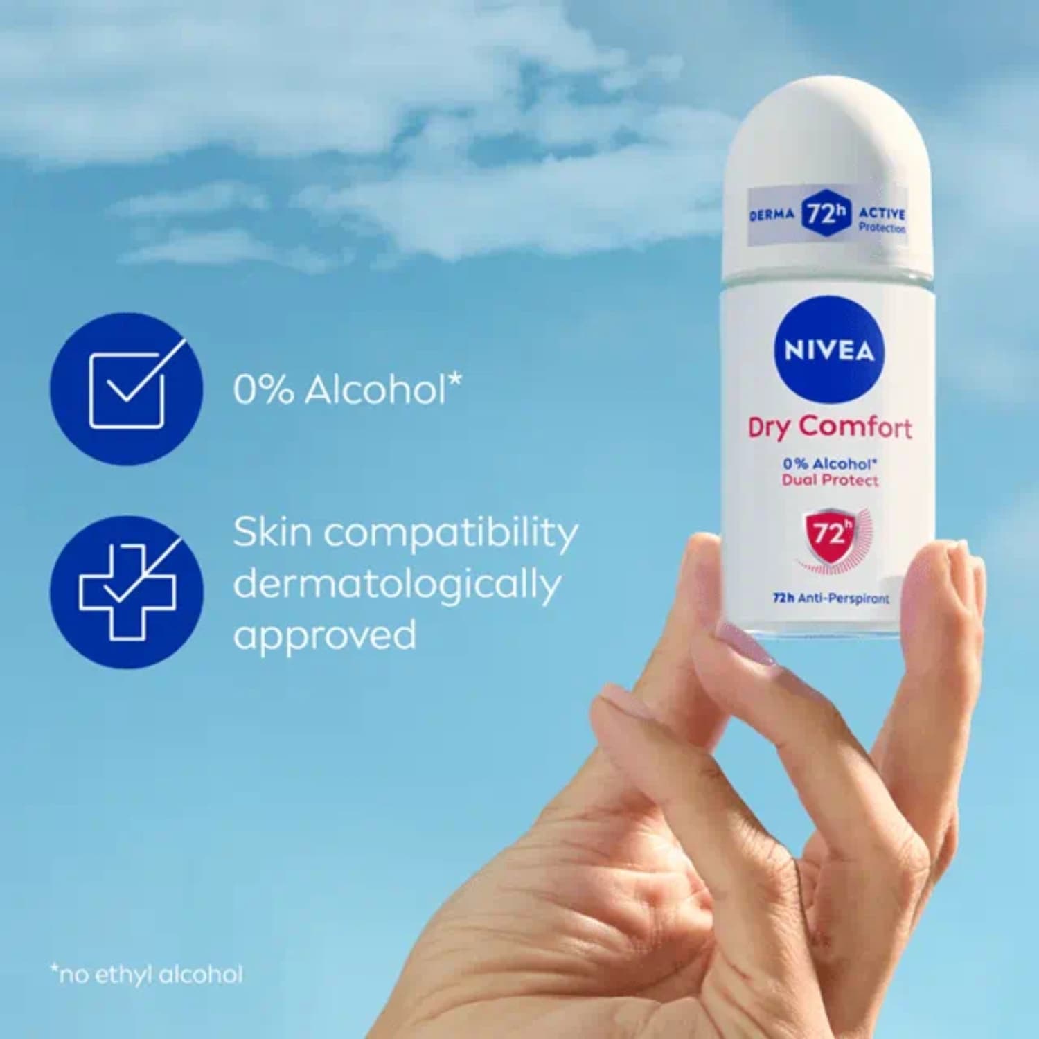 Nivea 72h Dry Comfort Anti-Perspirant Roll-on 50ml