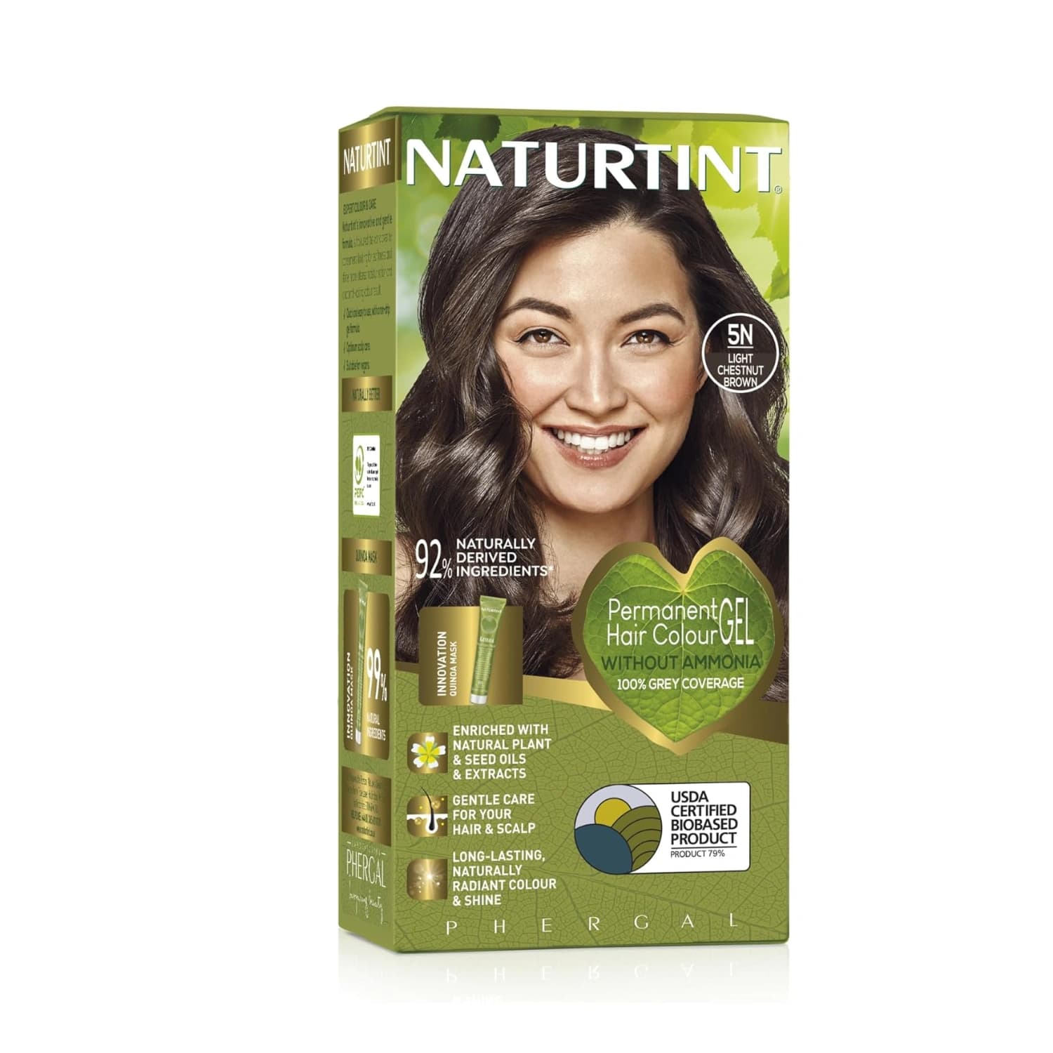 Naturtint Permanent Hair Colour Gel 5N Light Chestnut Brown 170ml