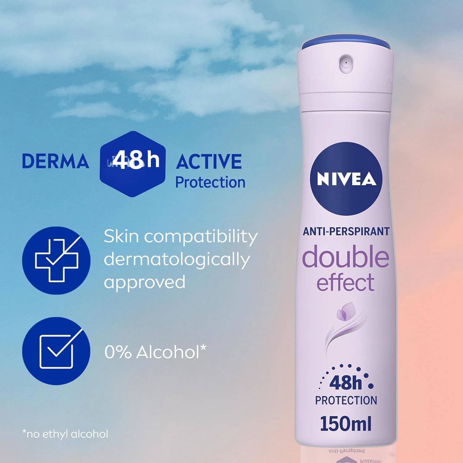 Nivea Double Effect 48H Antiperspirant Deodorant 150ml
