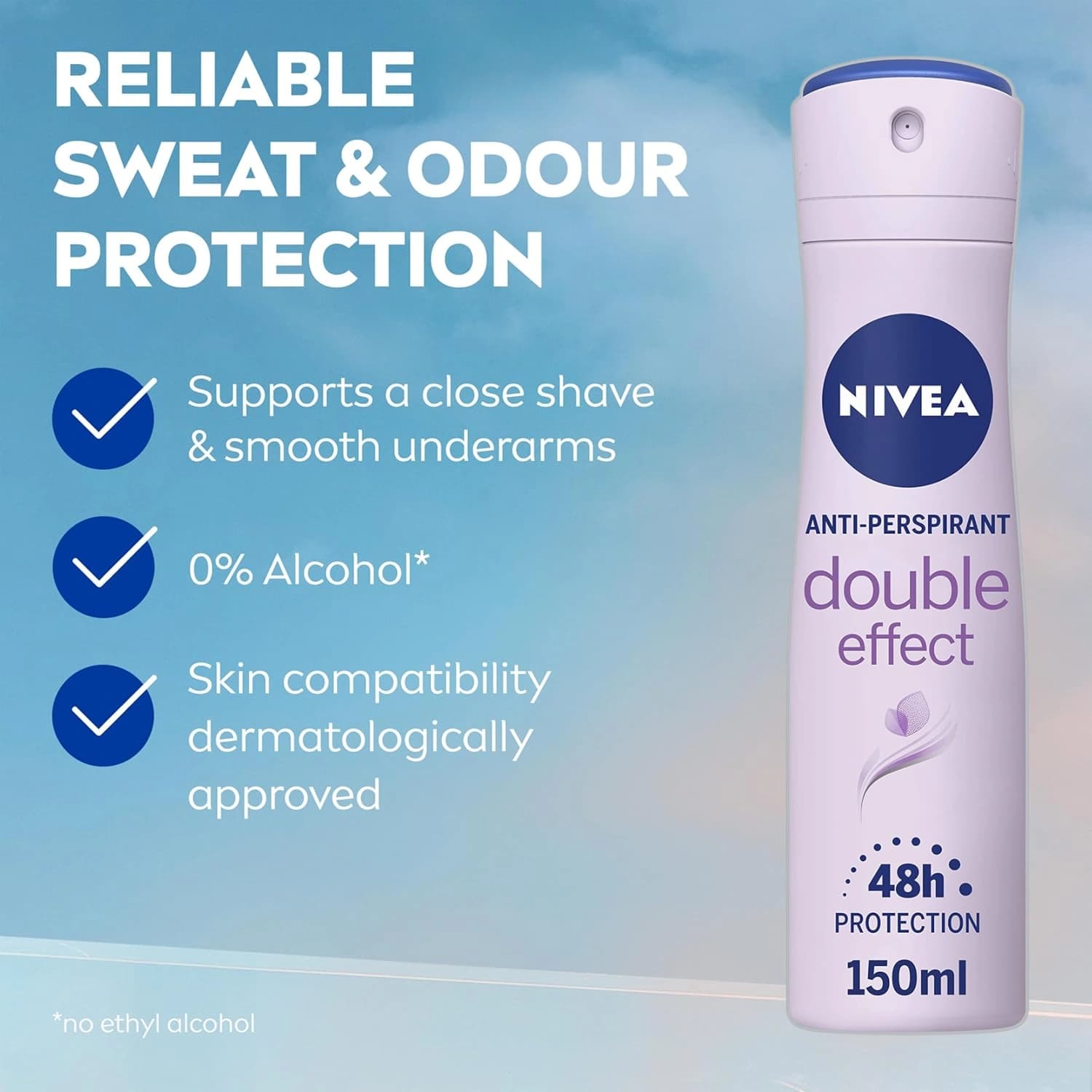 Nivea Double Effect 48H Antiperspirant Deodorant 150ml