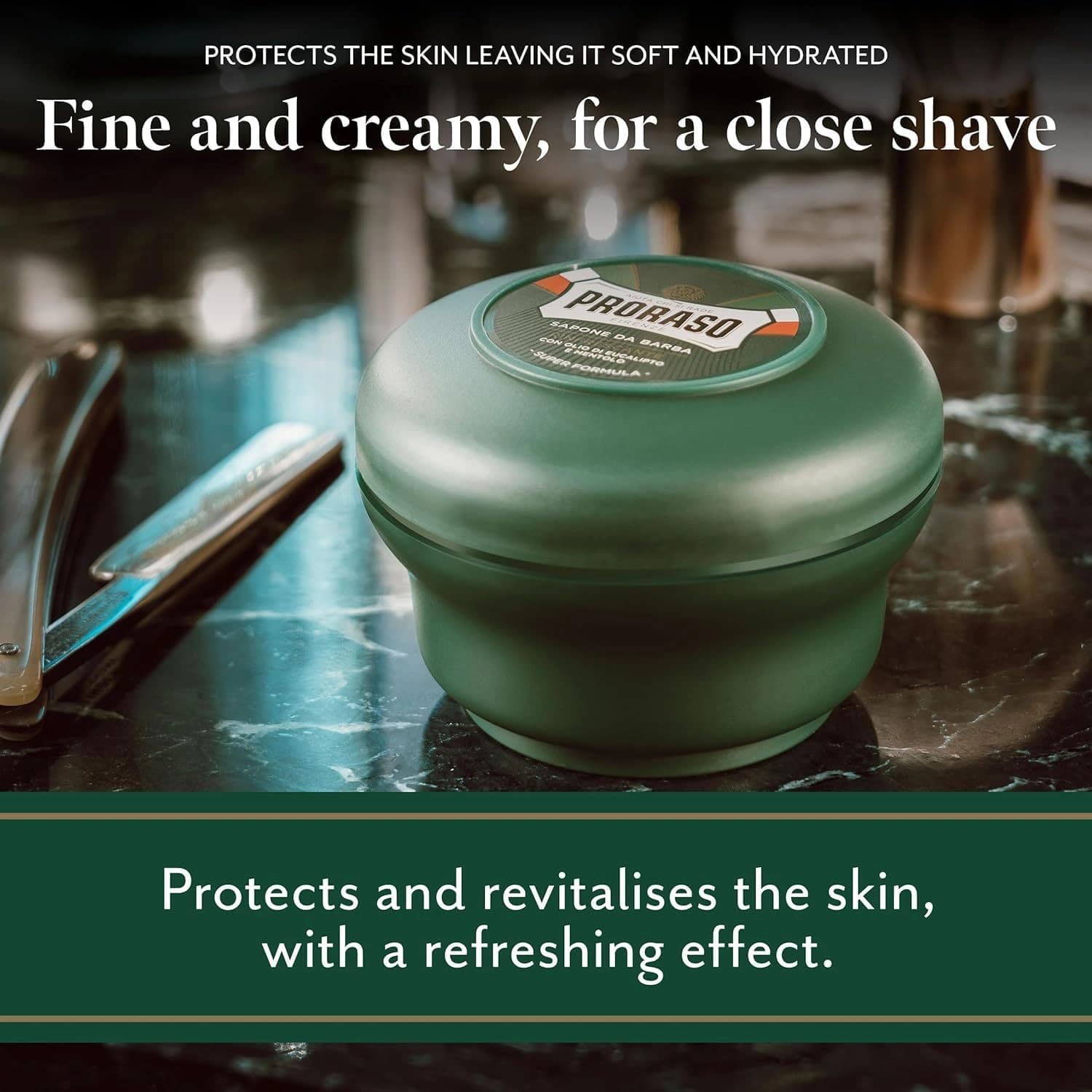 Proraso Shaving Soap Green in a Bowl 150ml