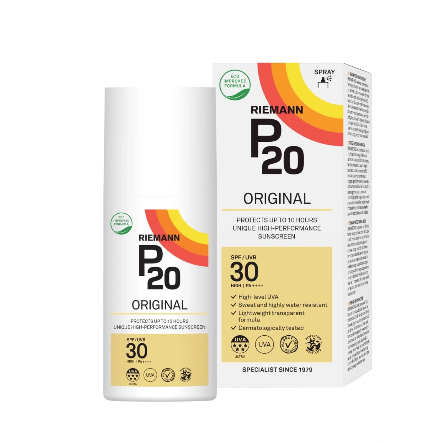 Riemann P20 Original SPF30 Sun Cream Spray 200ml