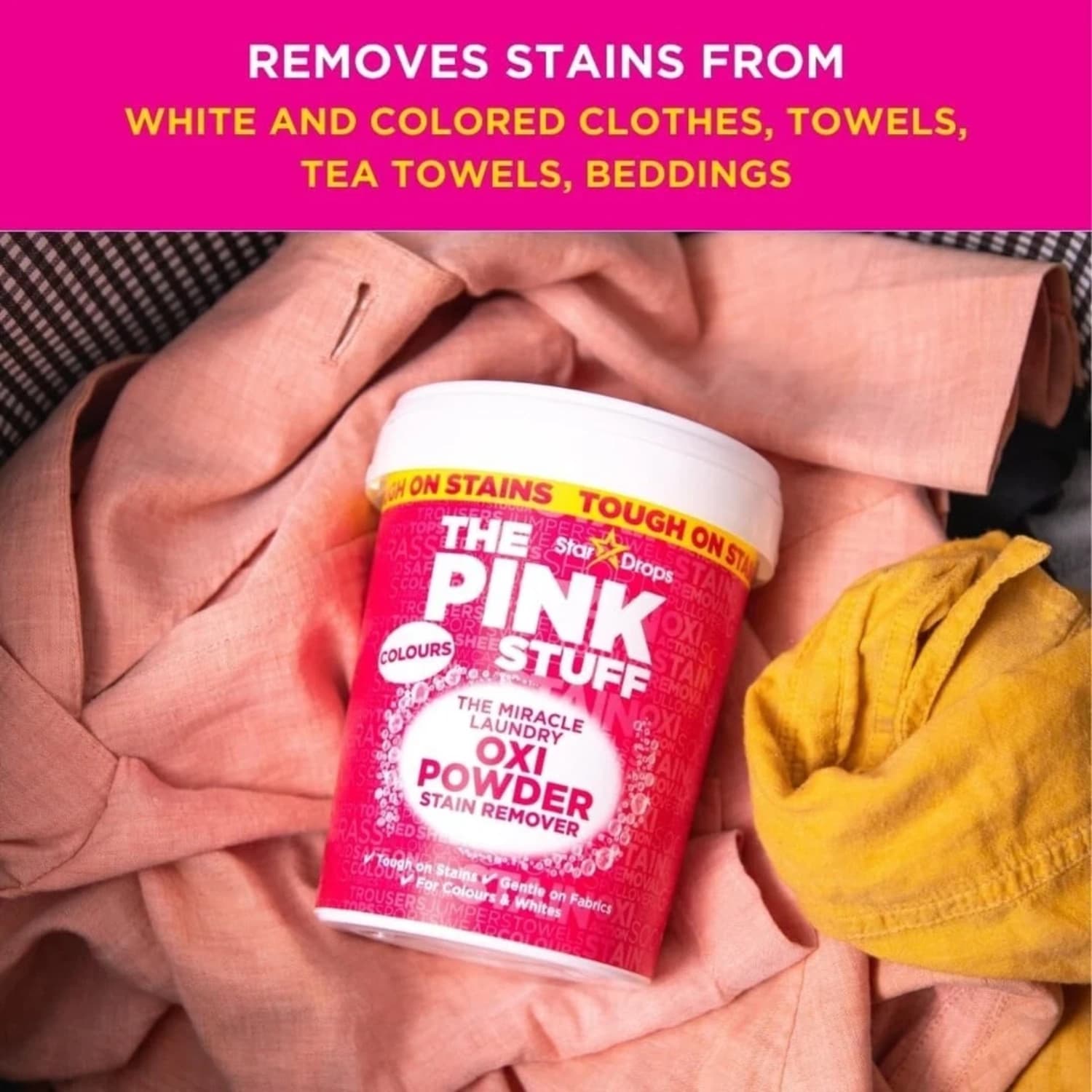 The Pink Stuff Stain Remover Powder for Colours 1kg