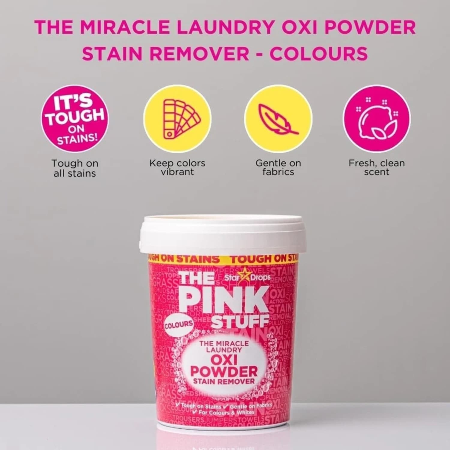 The Pink Stuff Stain Remover Powder for Colours 1kg