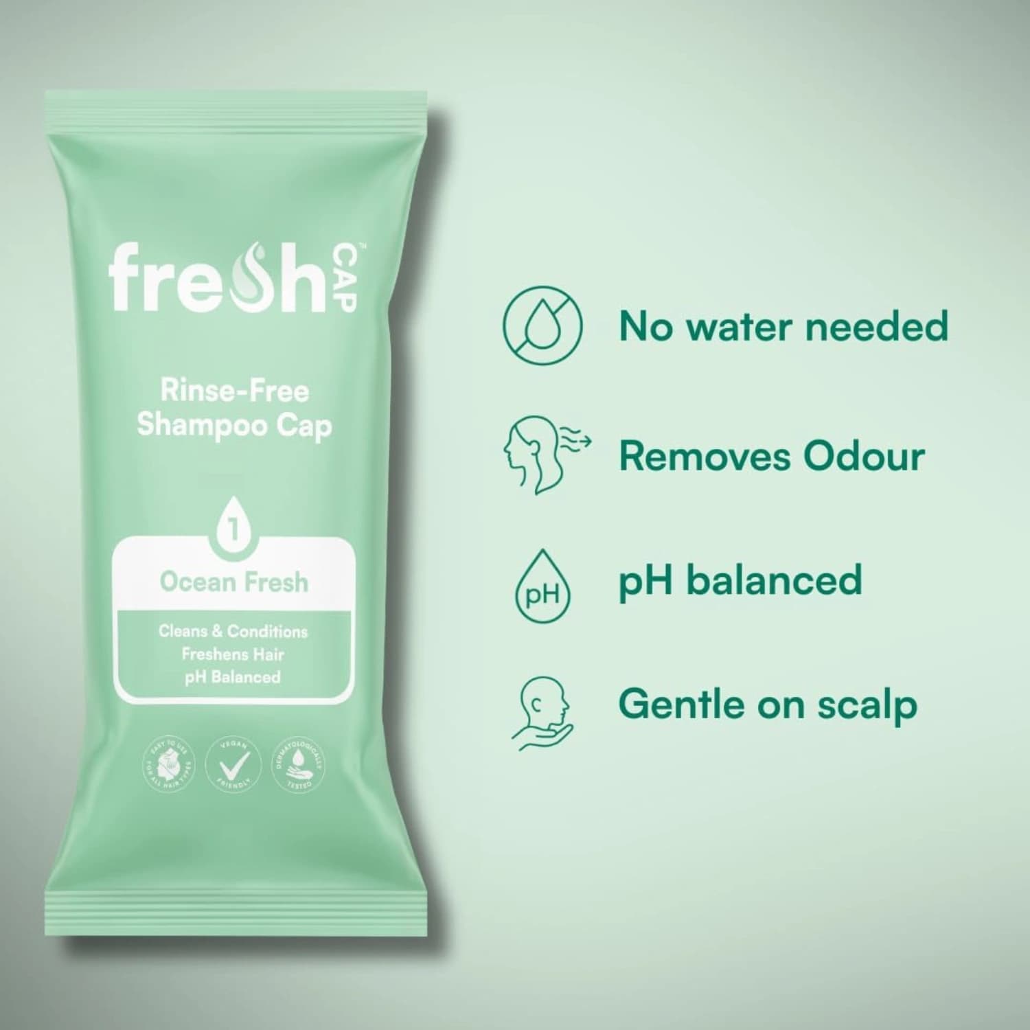FreshWipes Ocean Fresh Shampoo Cap (1 Cap)