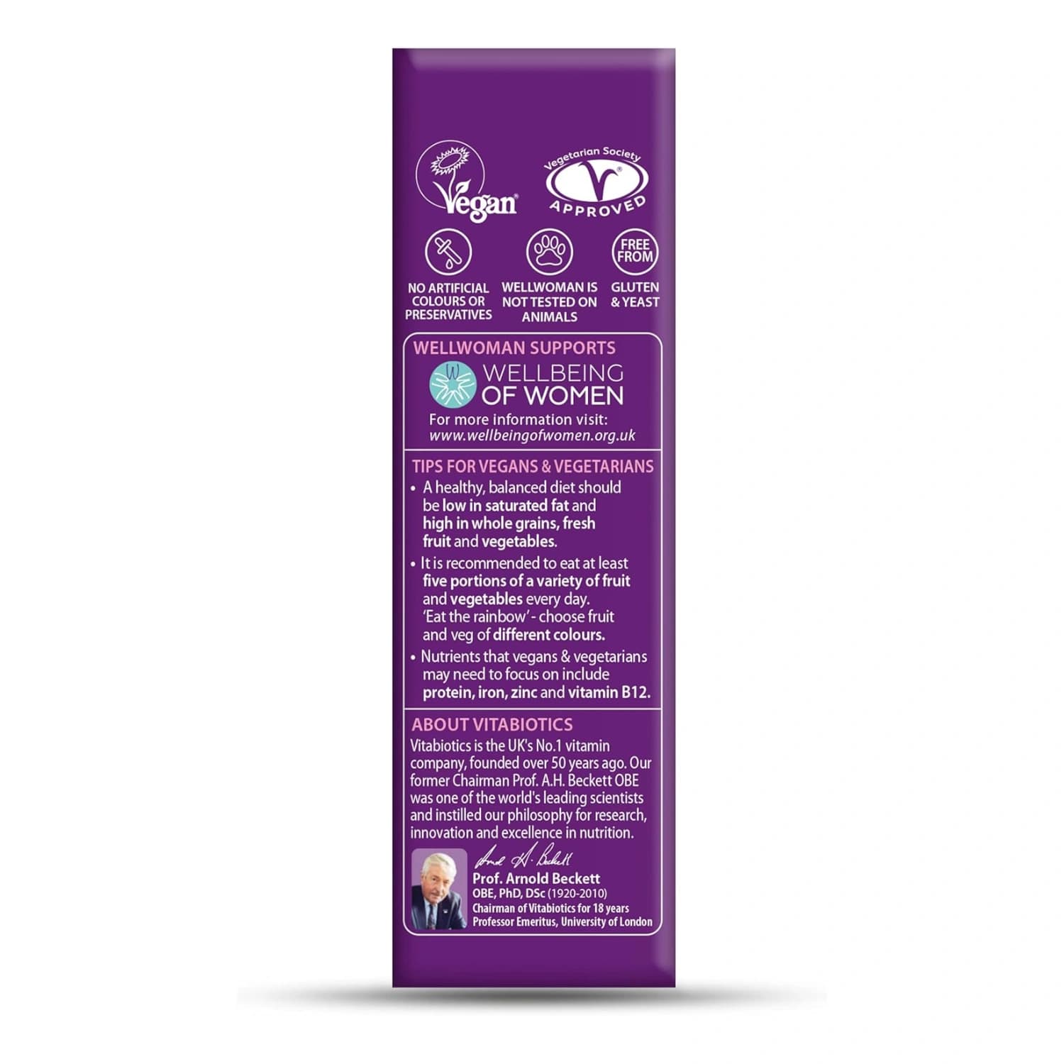 Vitabiotics Wellwoman Vegan Extra Dietary Support 60 Tablets