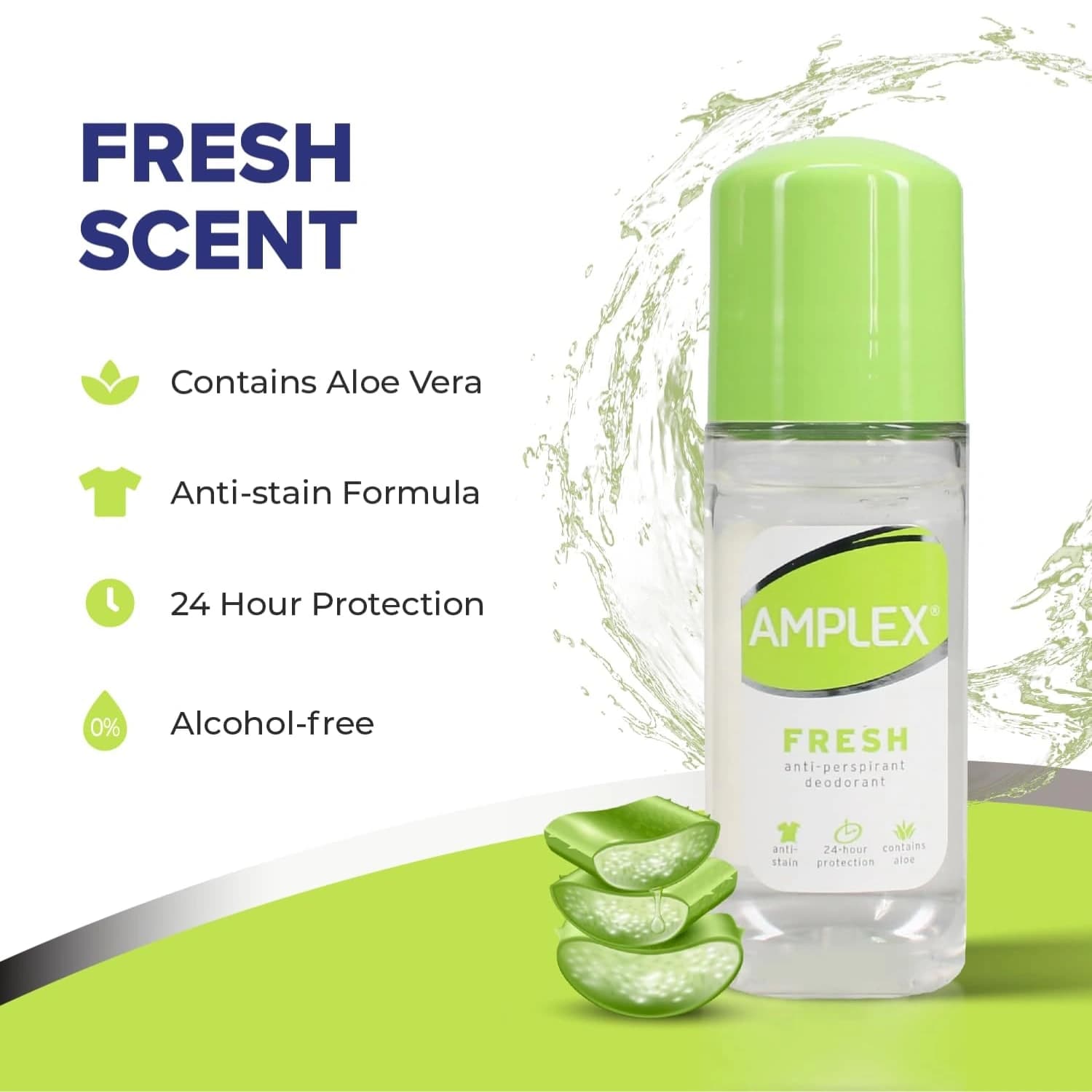 Amplex Fresh Anti-Perspirant Deodorant Roll On 50ml