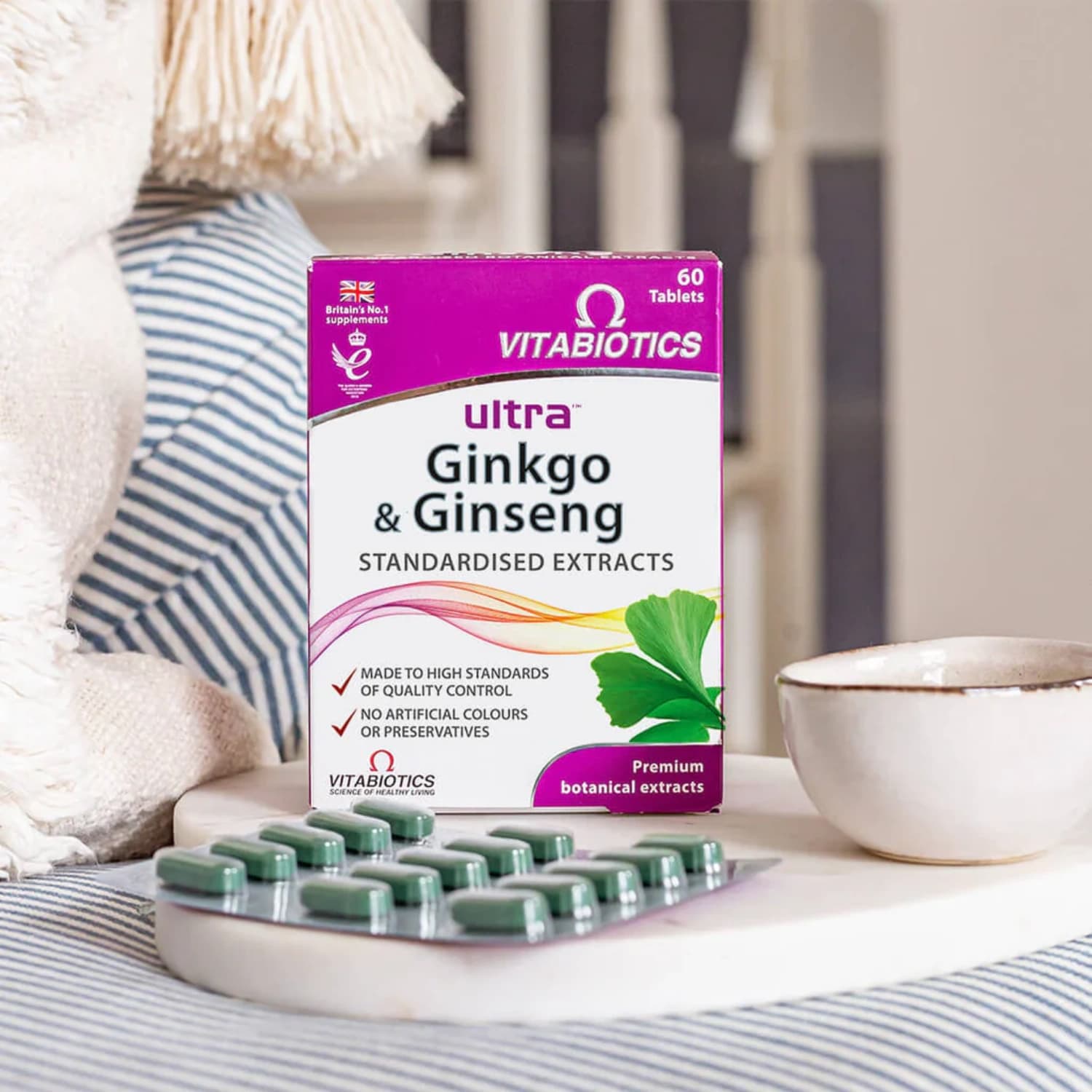 Vitabiotics Ultra Ginkgo and Ginseng Tablets - 60 Tablets