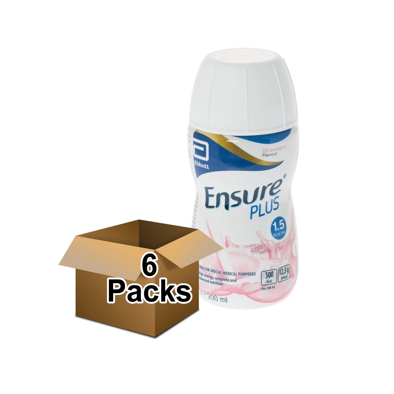 Ensure Plus Strawberry High Protein Nutrition Shake 6x200ml