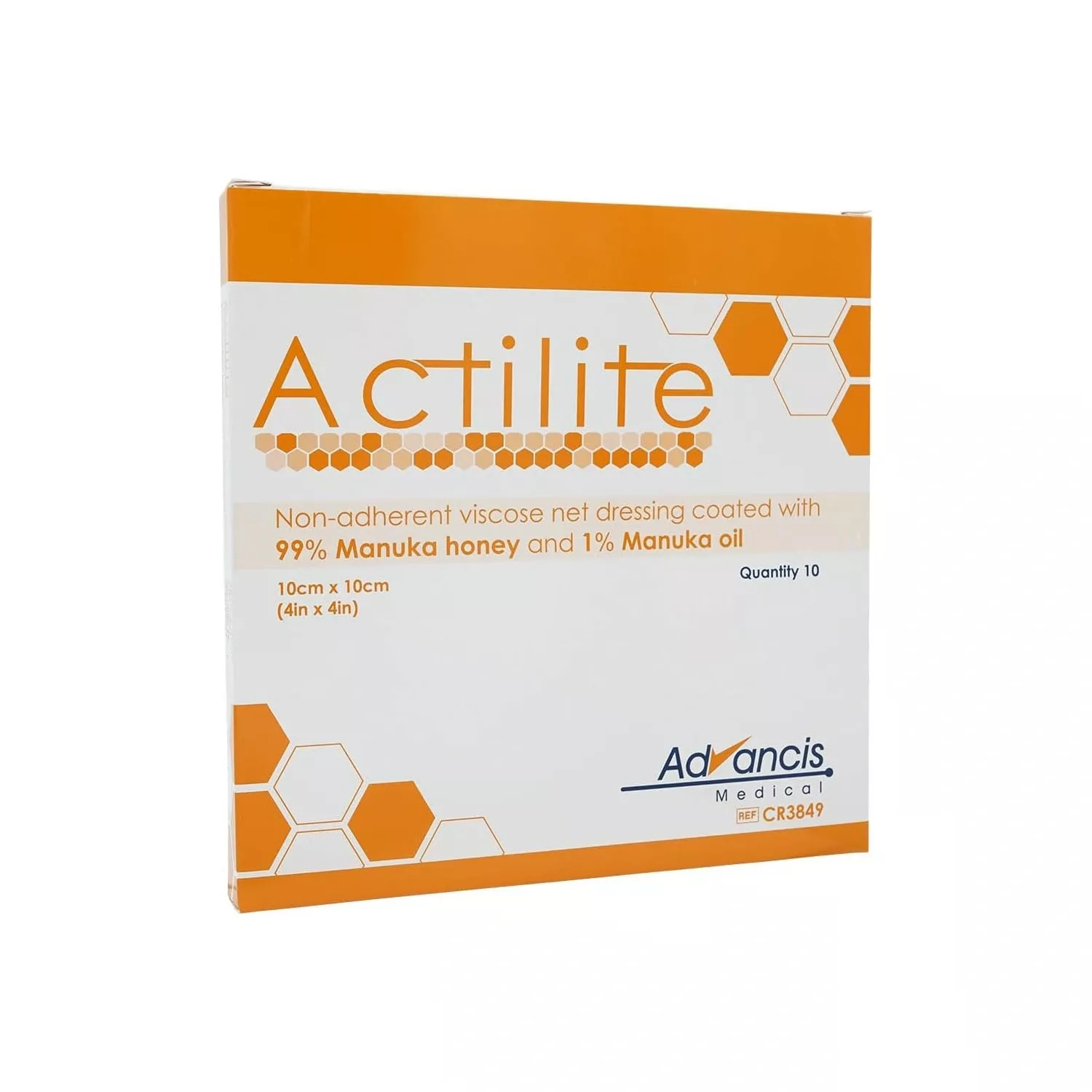 Actilite  Advancis Medical Dressing 10cmX10cm - 10 Count