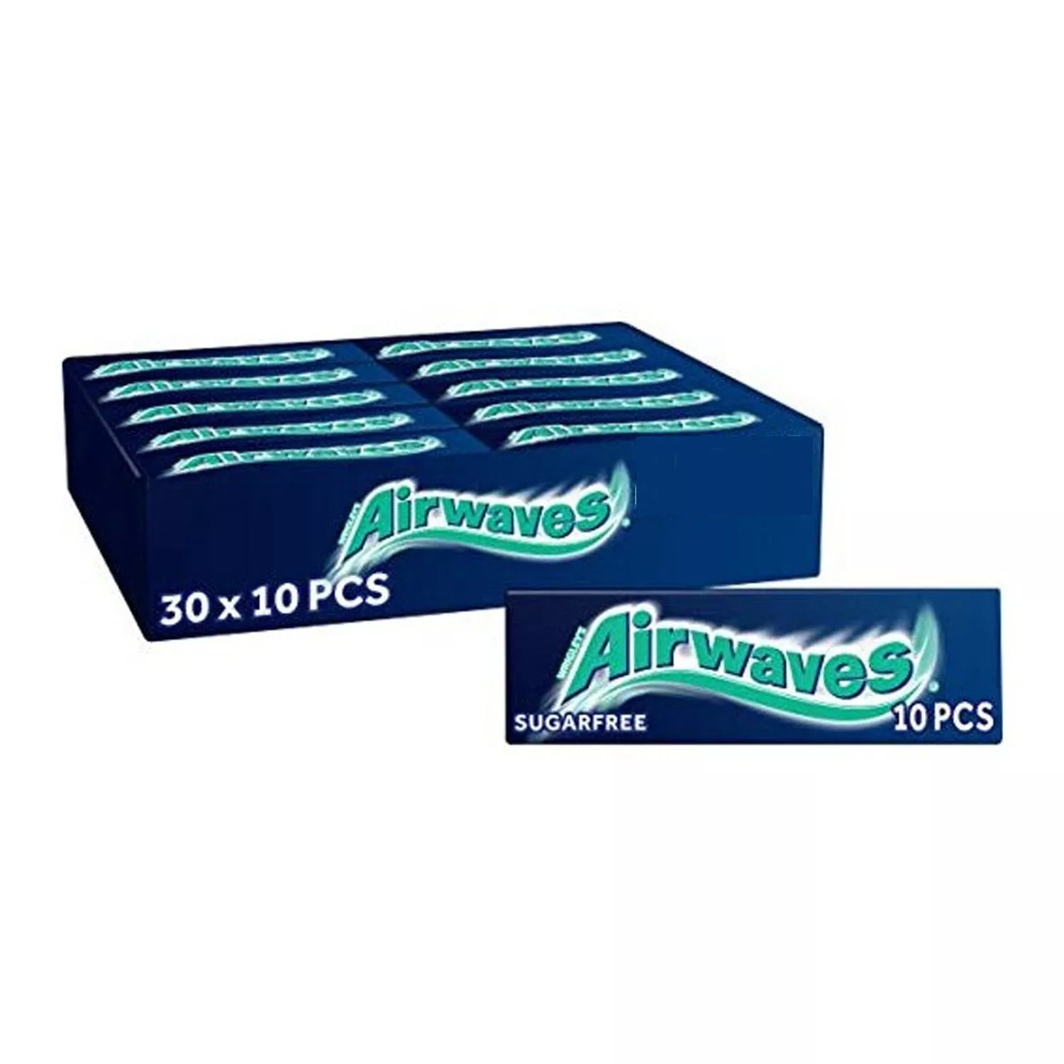 30x Airwaves Extreme Sugarfree Chewing Gum 10 Pieces