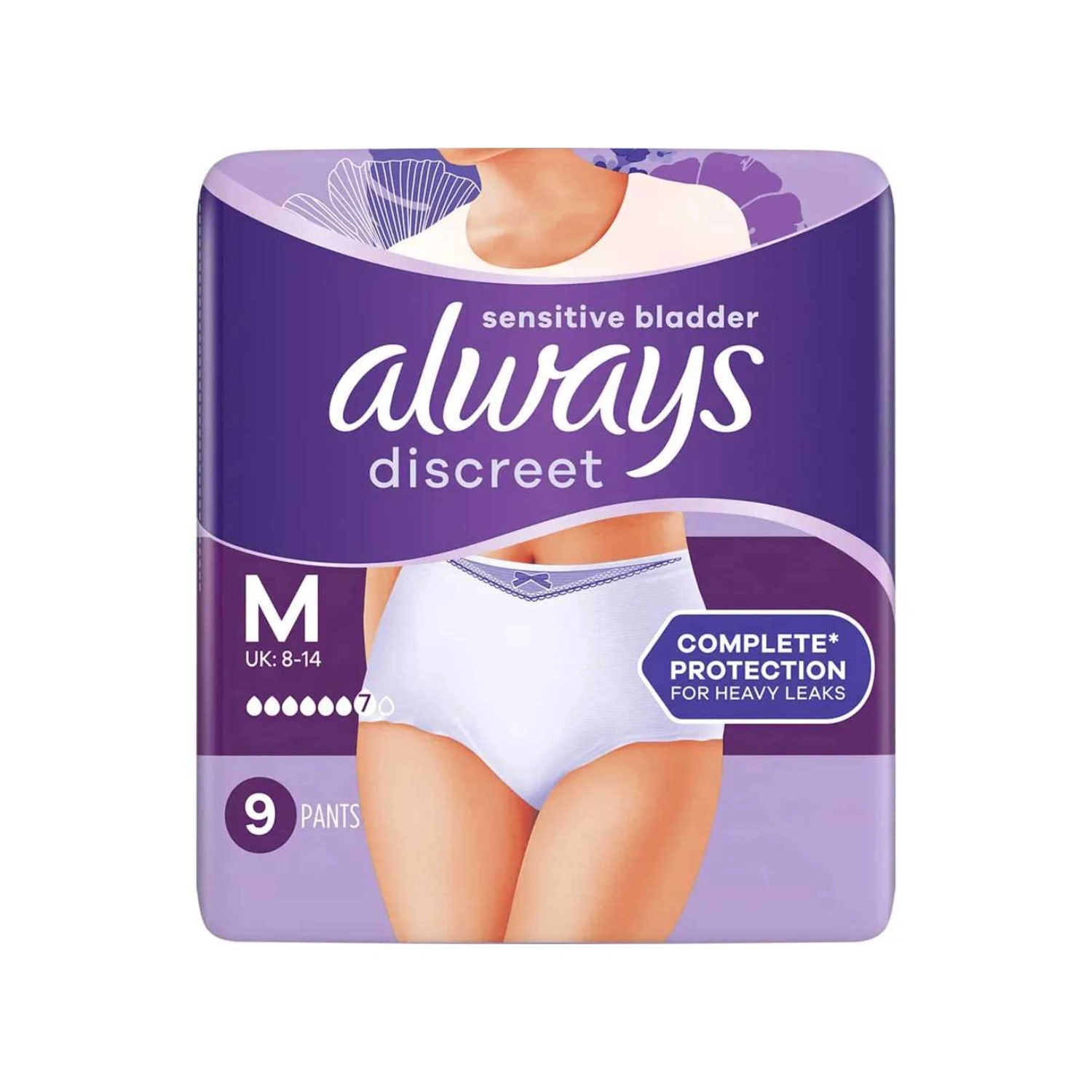 Always Discreet Medium Plus 9 Pants