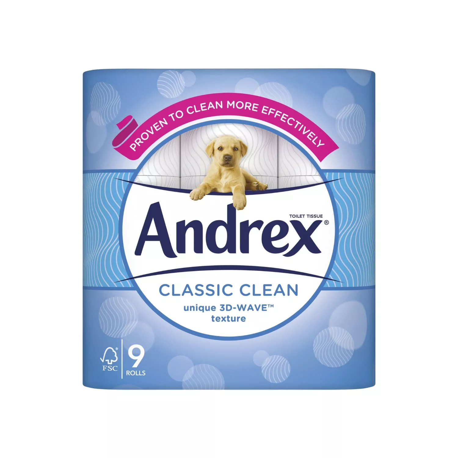 Andrex Classic Clean Toilet Roll 9 Pack